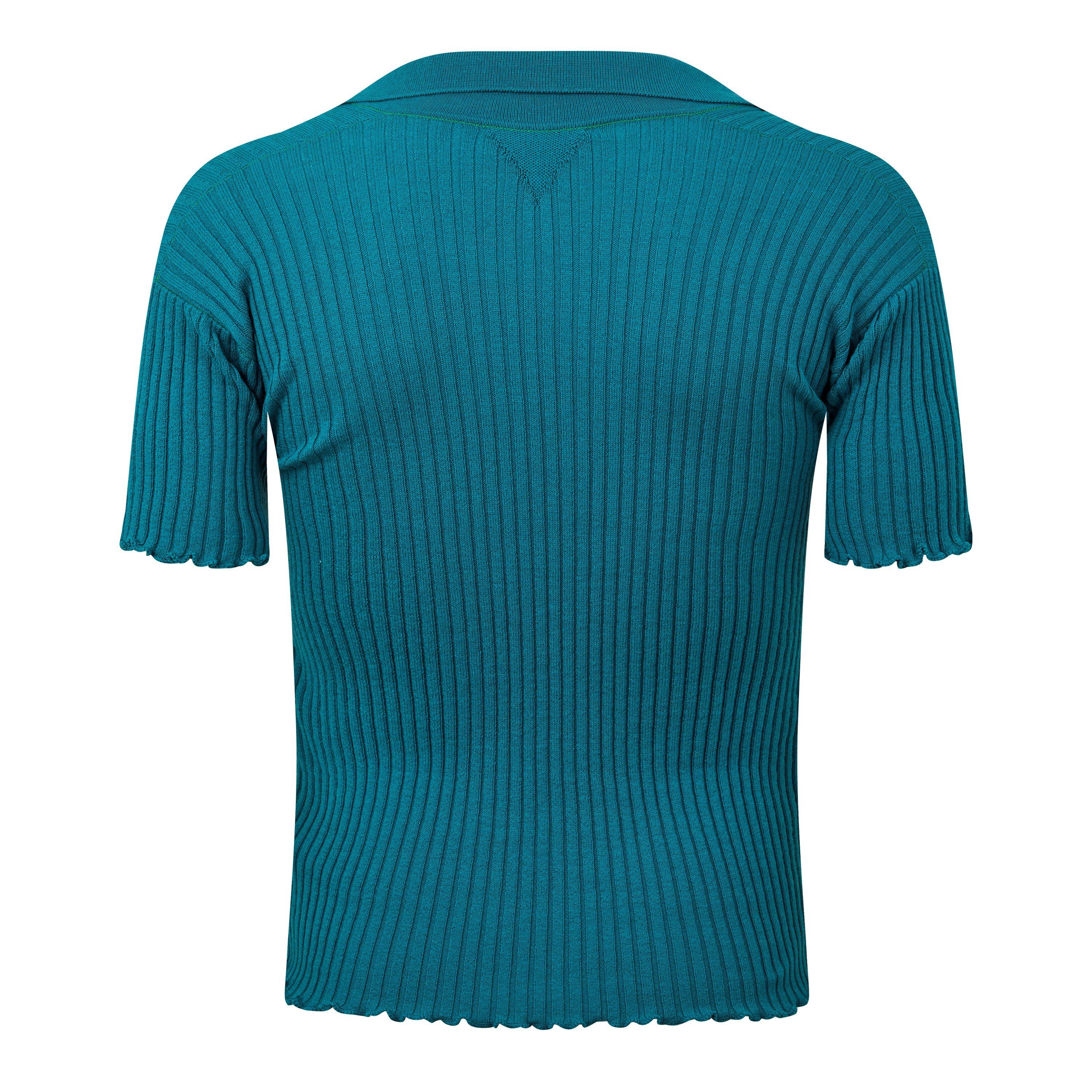 Duck Green - Bottega Veneta - Men's Short-Sleeve Polo - 2