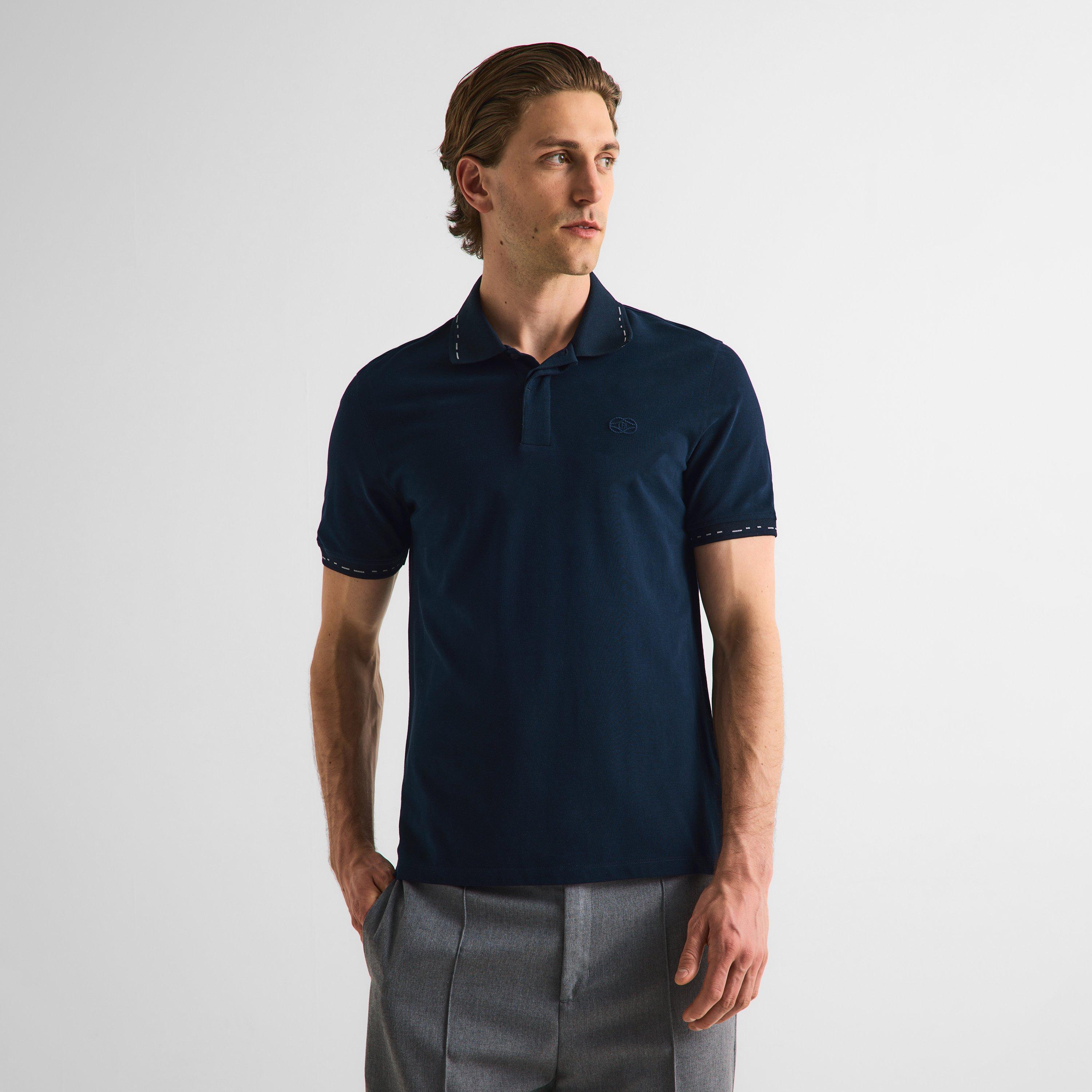 Navy - Gieves and Hawkes - Men's Short Sleeve Polo Shirt - 3
