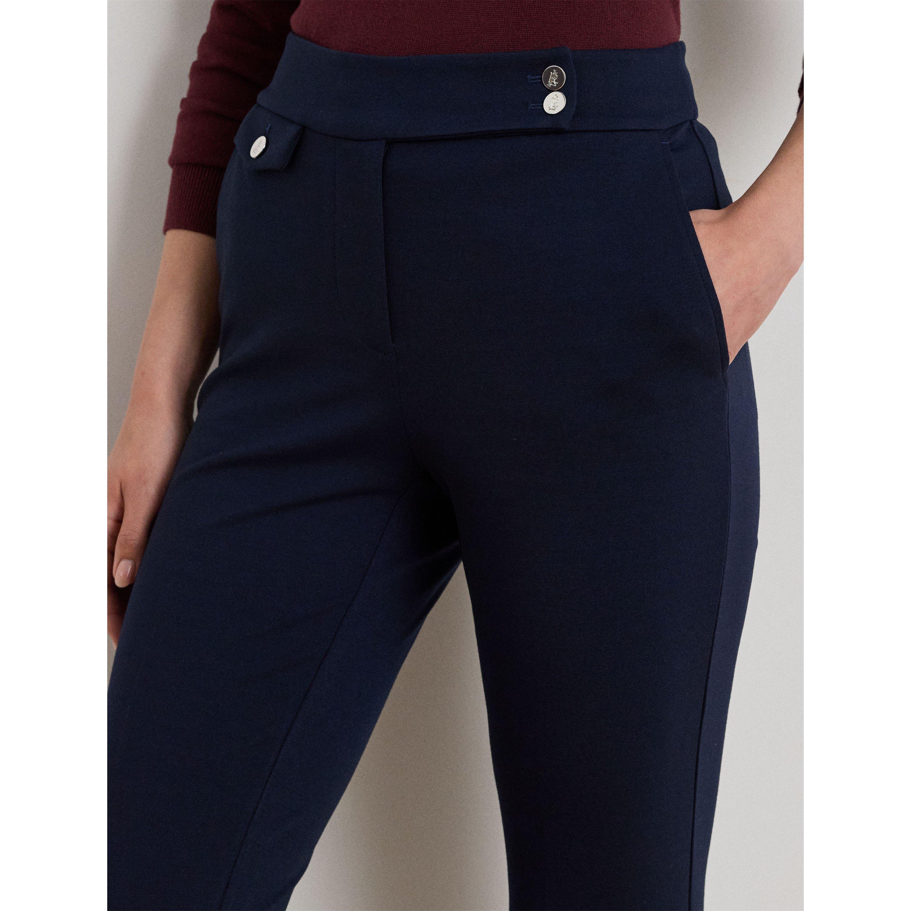 Lauren Navy - Lauren by Ralph Lauren - Women's Zinleah Straight Leg Trousers - 5