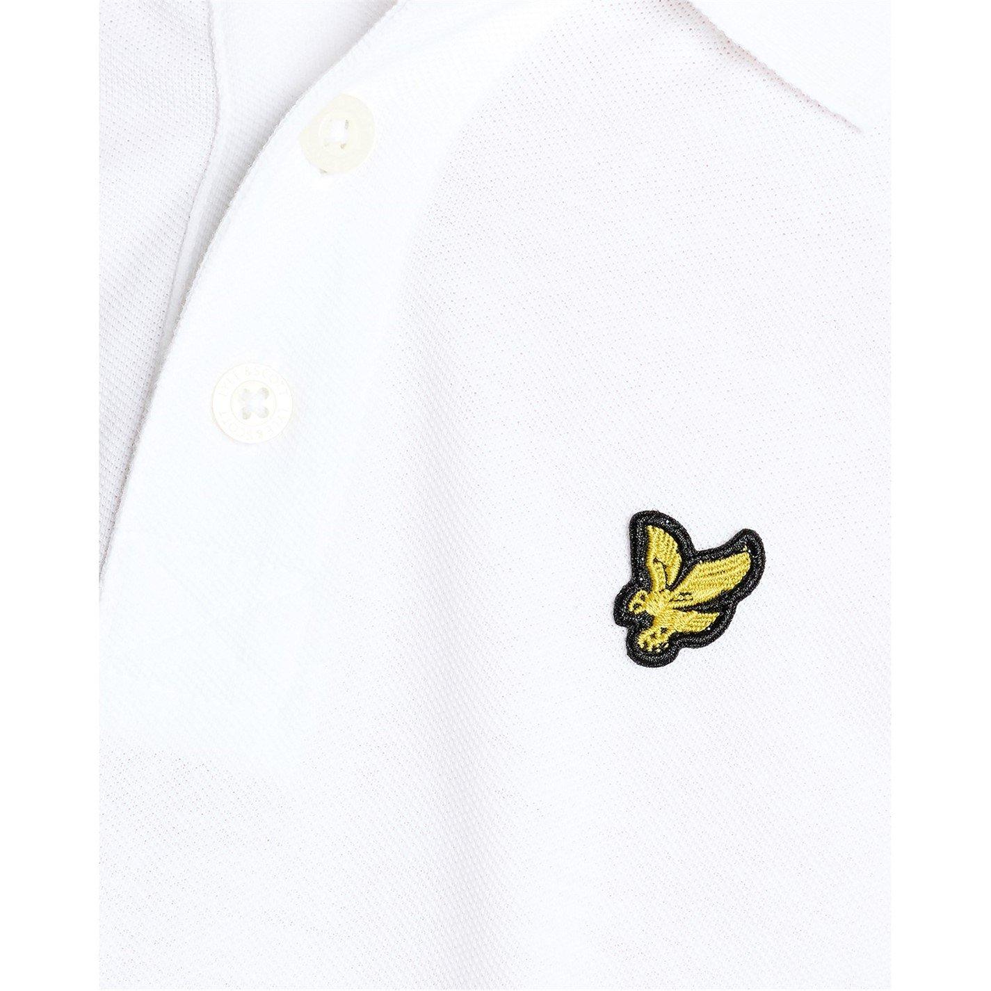 White - Lyle and Scott - Lyle & Scott Kids Plain Polo Shirt - 5