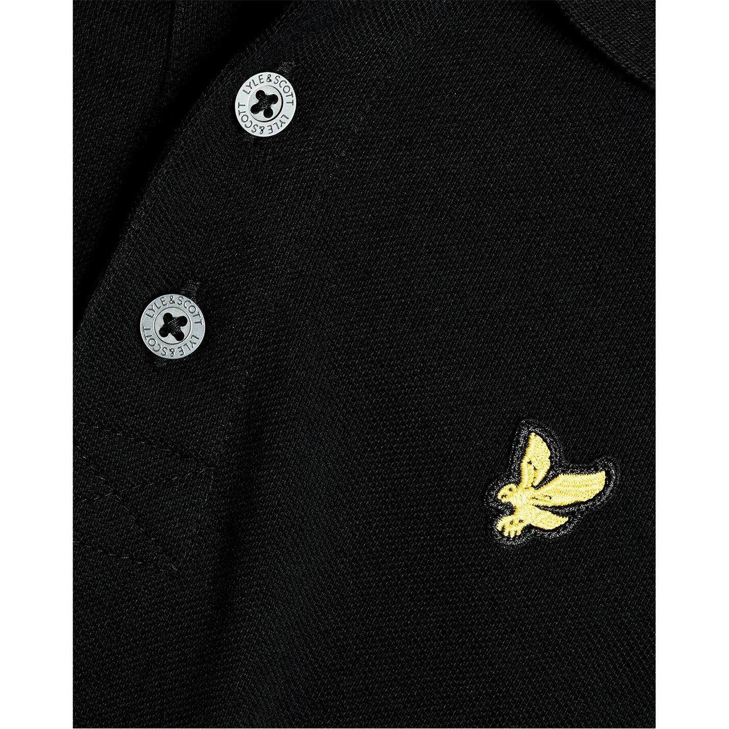 Black - Lyle and Scott - Lyle & Scott Kids Plain Polo Shirt - 5