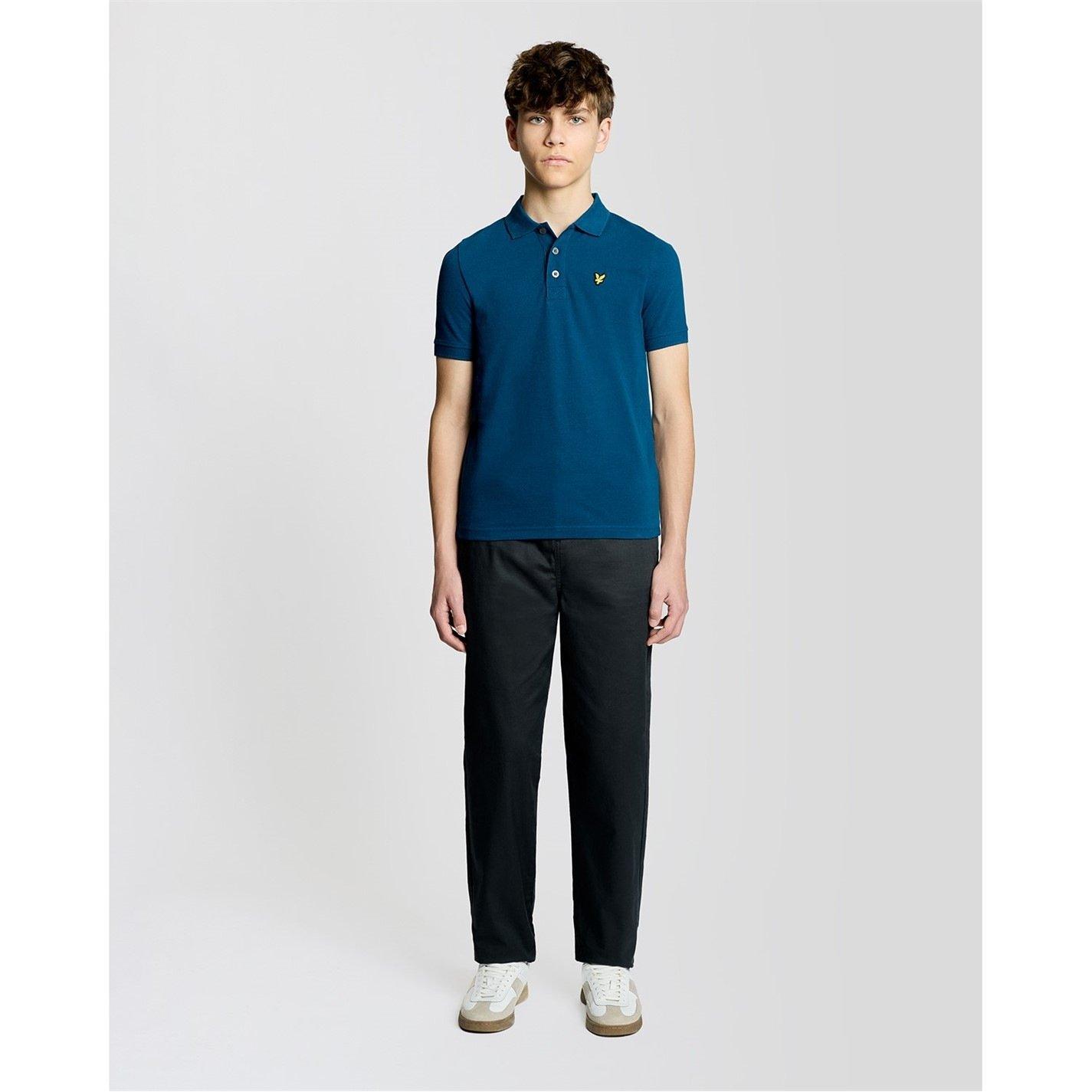 Lyle And Scott Boys Lyle & Scott Kids Plain Polo Shirt - Blue - 10-11 Years