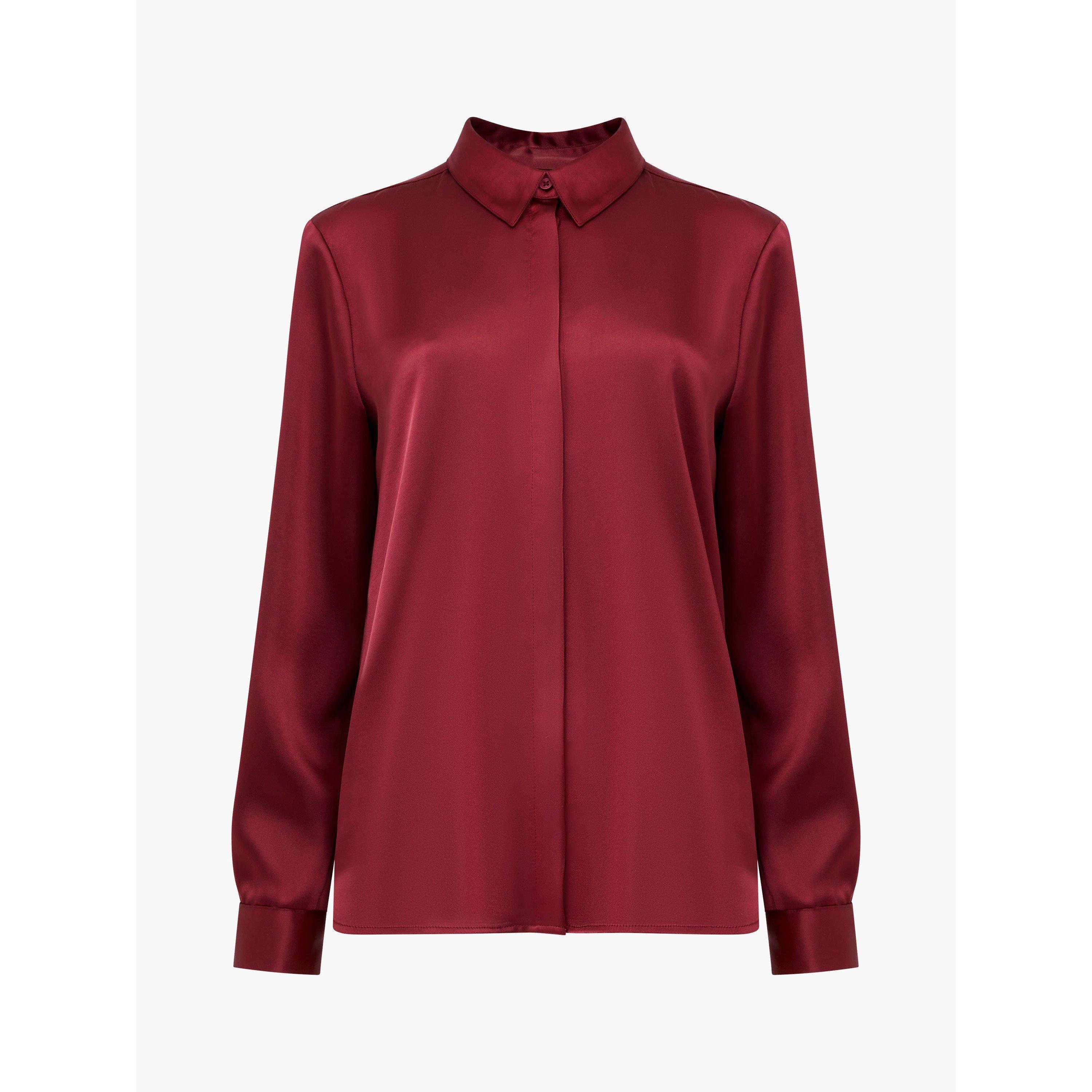French Connection Women's Fc Irinia Long Sleeve Blouse - Red - 14 (L)
