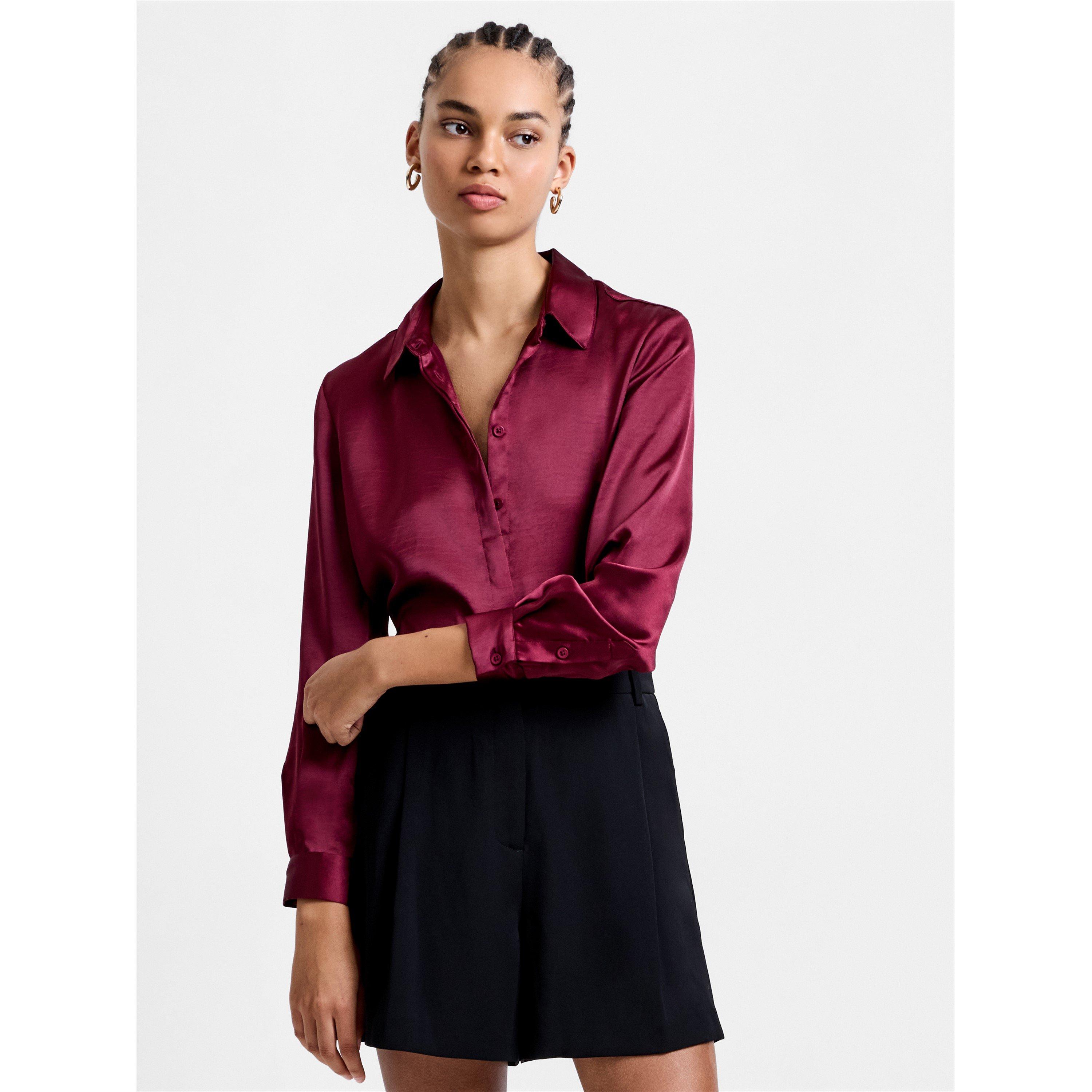 Red - French Connection - Women's FC Irinia Long Sleeve Blouse - 2