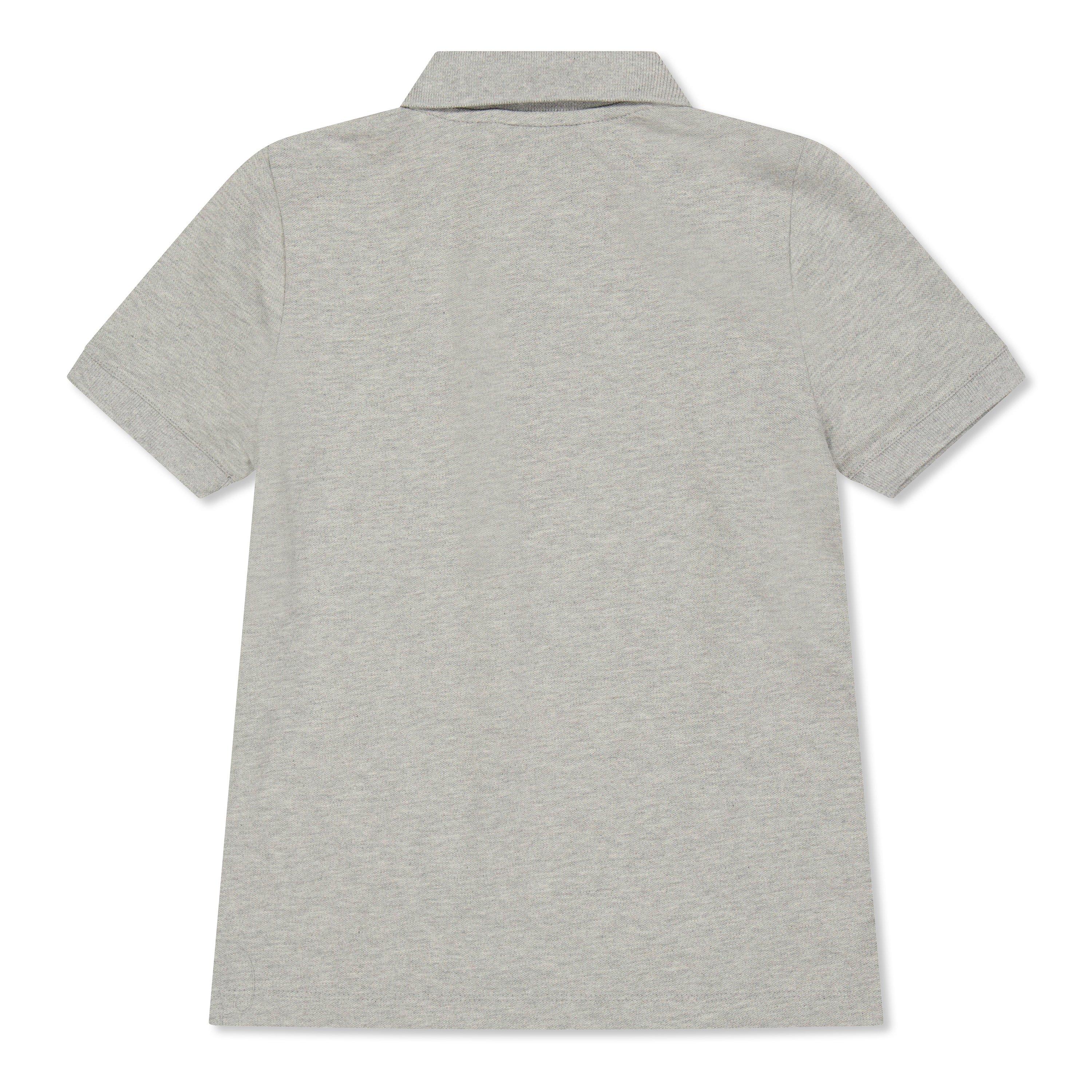 Grey Marl D24 - Lyle and Scott - Kids' Short Sleeve Polo Shirt - 2