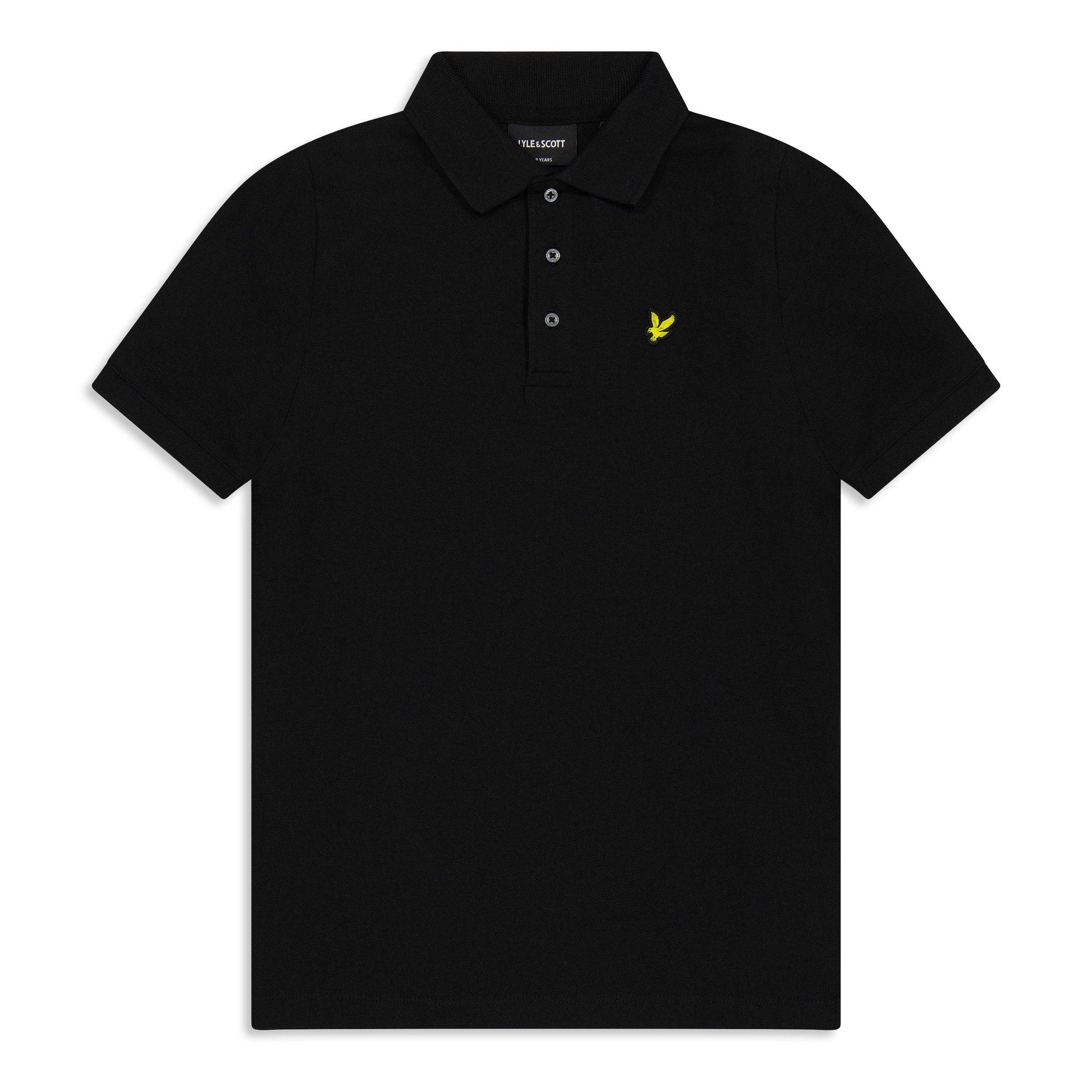 Lyle And Scott Boys Kids' Short Sleeve Polo Shirt - Jet Black Z865 - 8-9Y