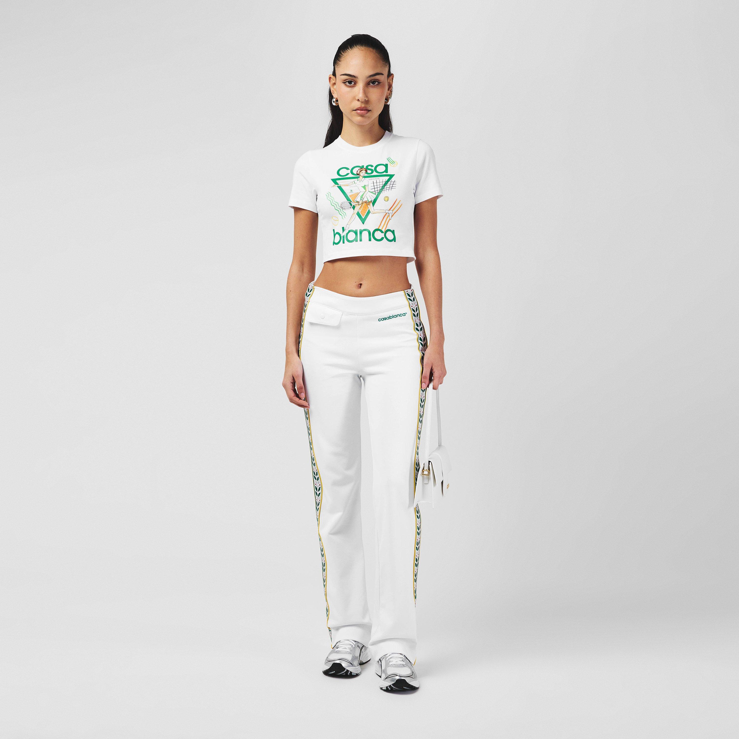 White - Casablanca - Laurel Tracksuit Bottoms - 4