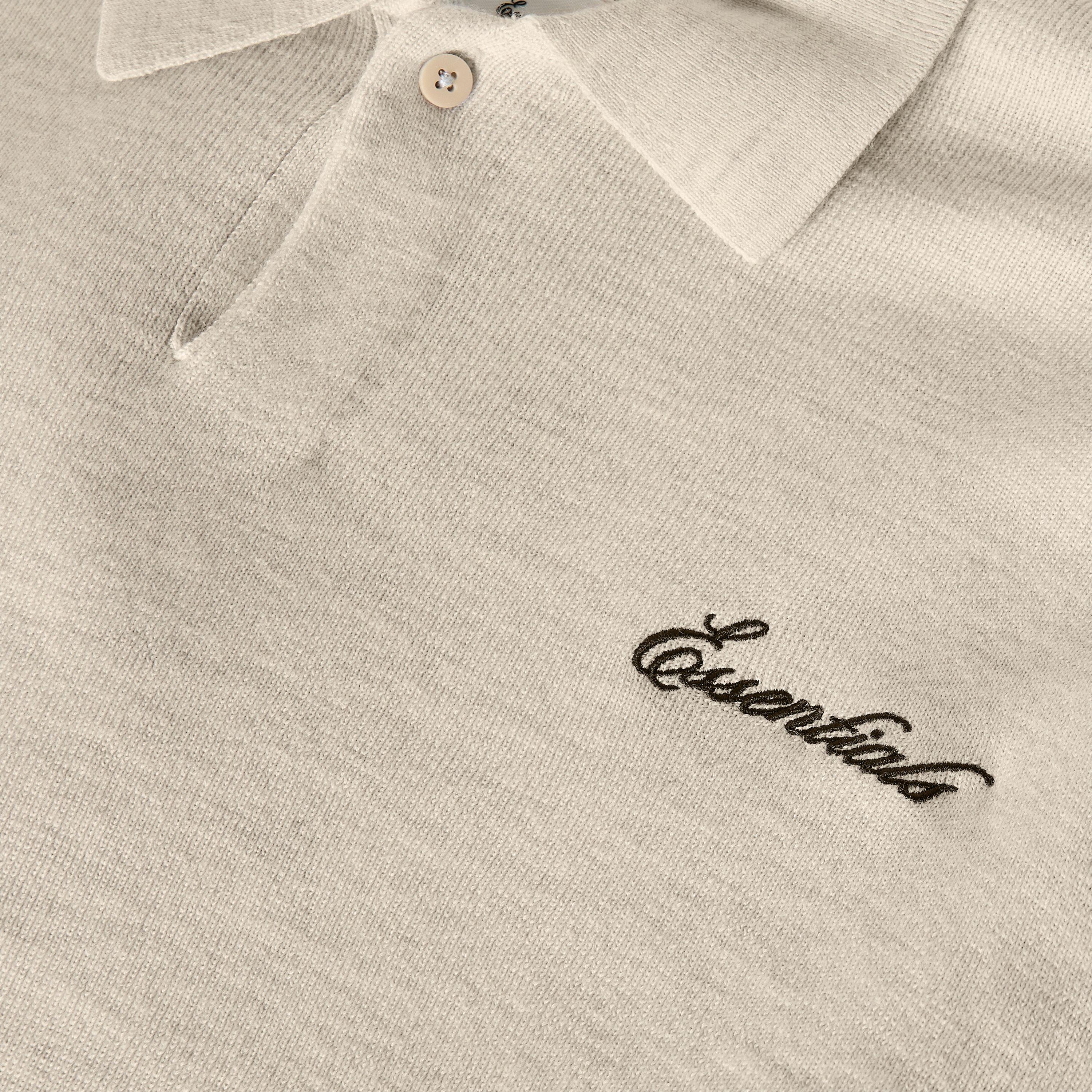 Oatmeal - Fear Of God Essentials - Men's Short Sleeve Polo Shirt - 3