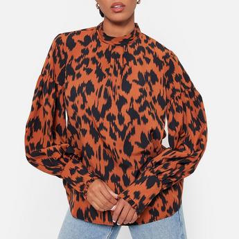 Heron Preston New York embroidered T-shirt ISAWITFIRST Printed High Neck Deep Cuff Blouse