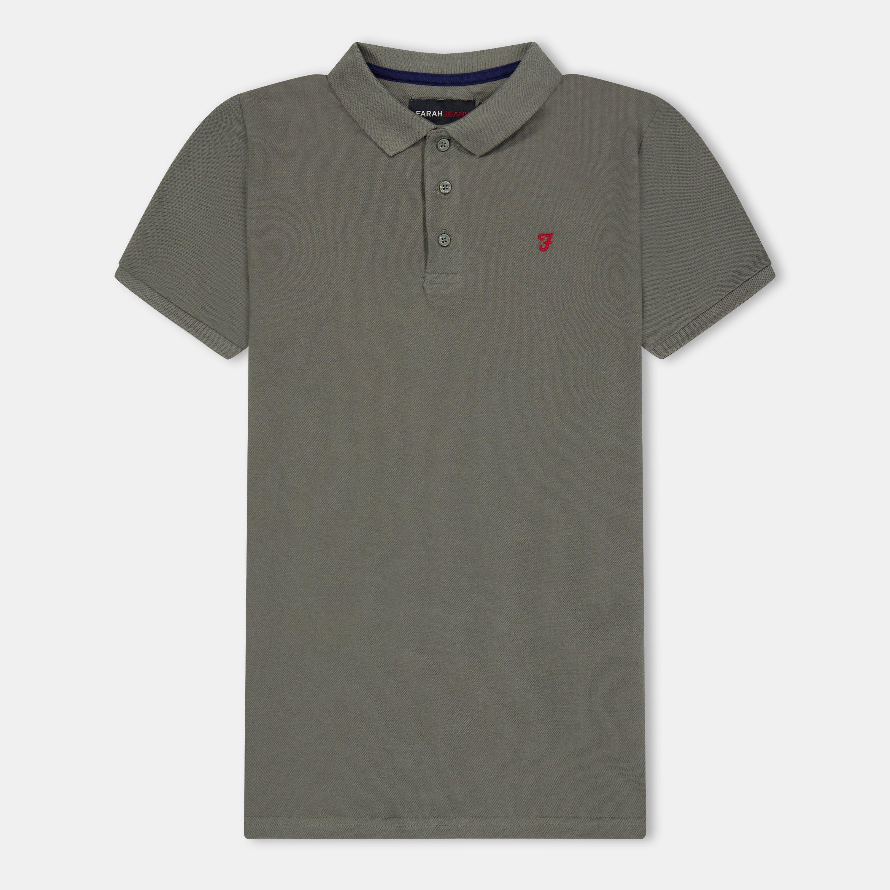 Farah  Kids ' Bugsworth Short Sleeve Polo Shirt - Green - 8-9