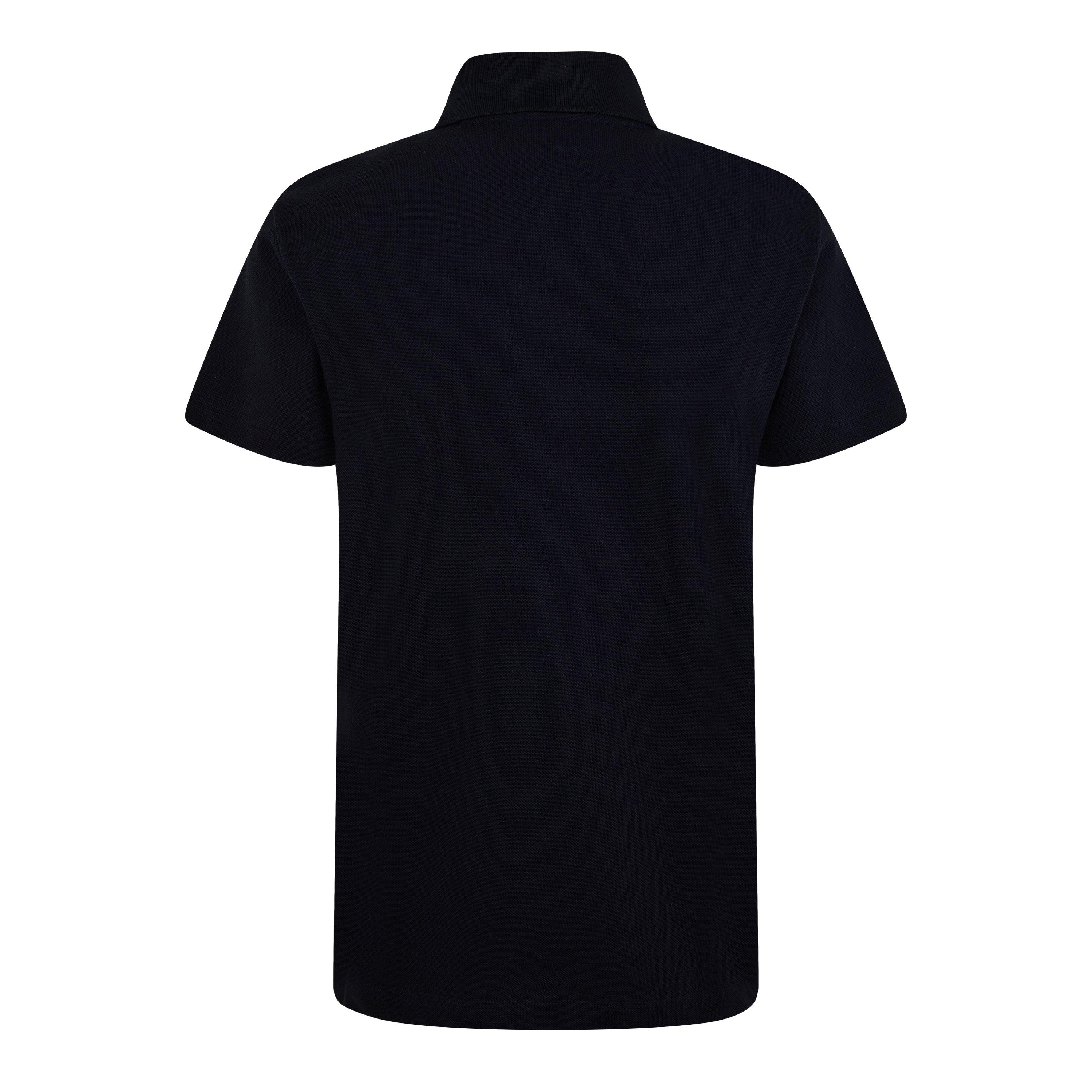 Black/Blue - Burberry - Cotton Polo Shirt - 6