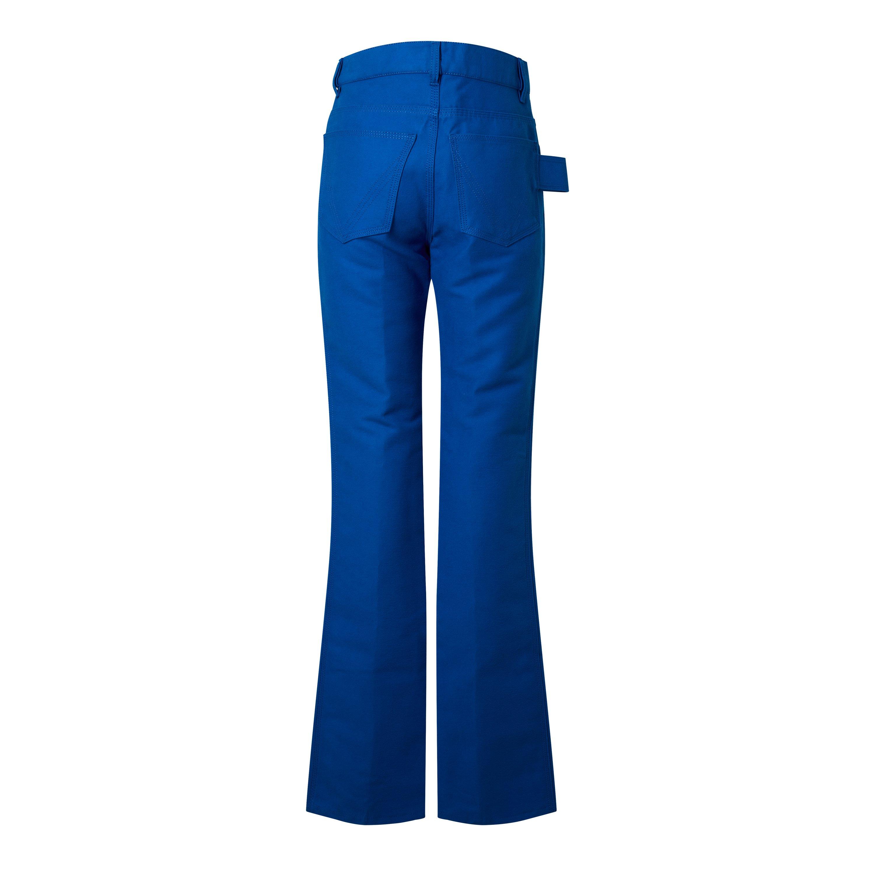 Primary Blue - Bottega Veneta - Women's Straight Leg Trousers - 2