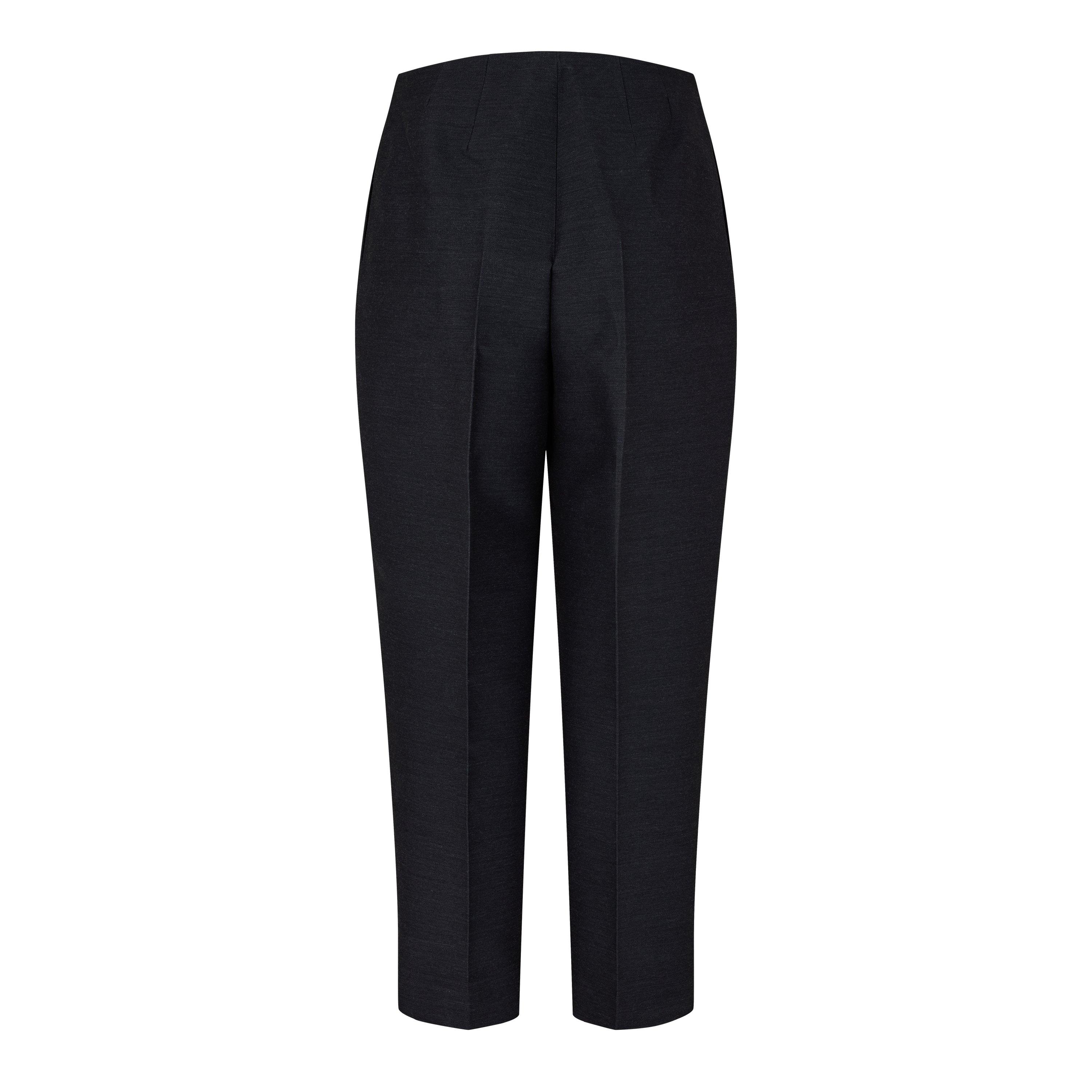 Charcoal - Bottega Veneta - Women's Straight Leg Trousers - 2