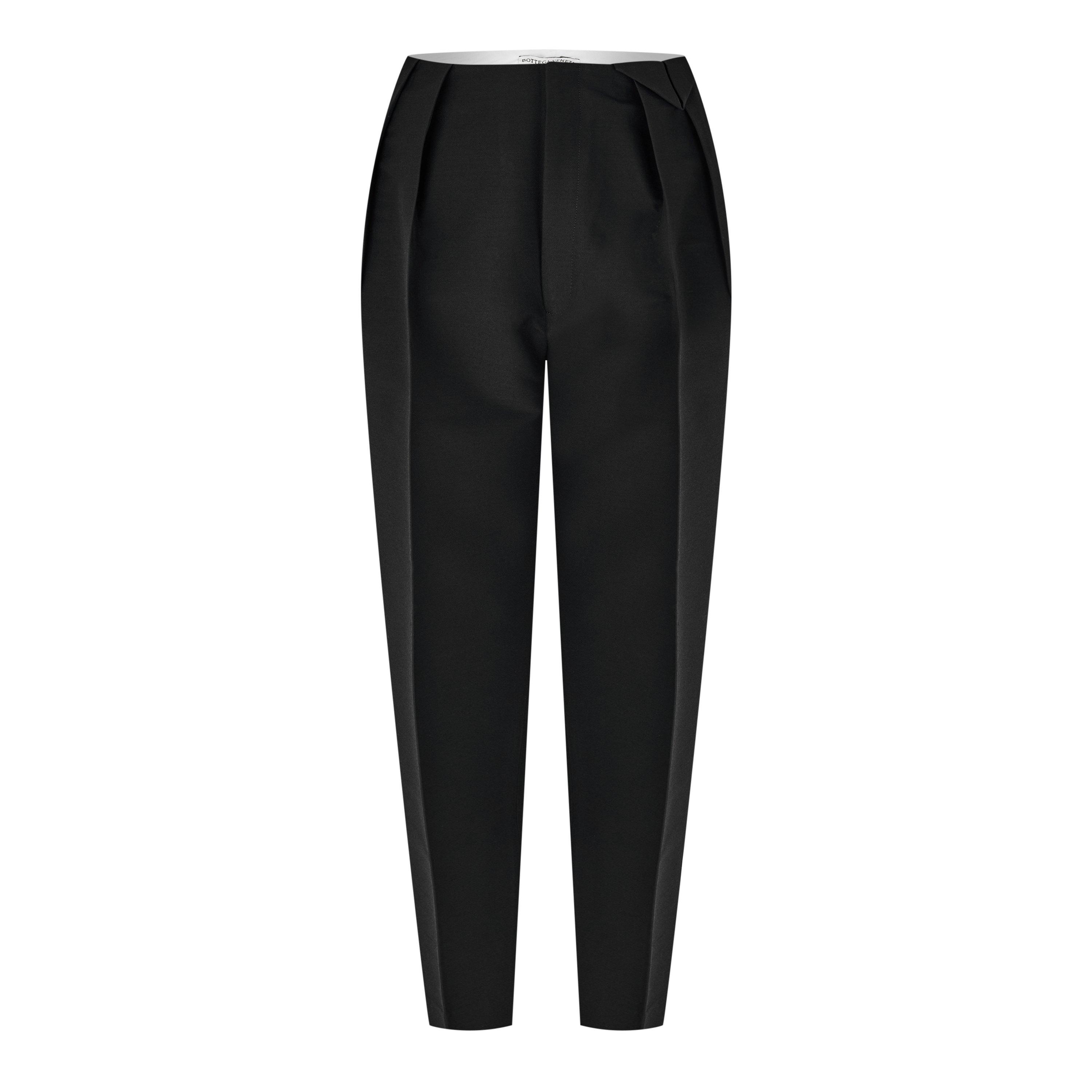 Bottega Veneta Women's Straight Leg Trousers - Nero - Size 10 (42)