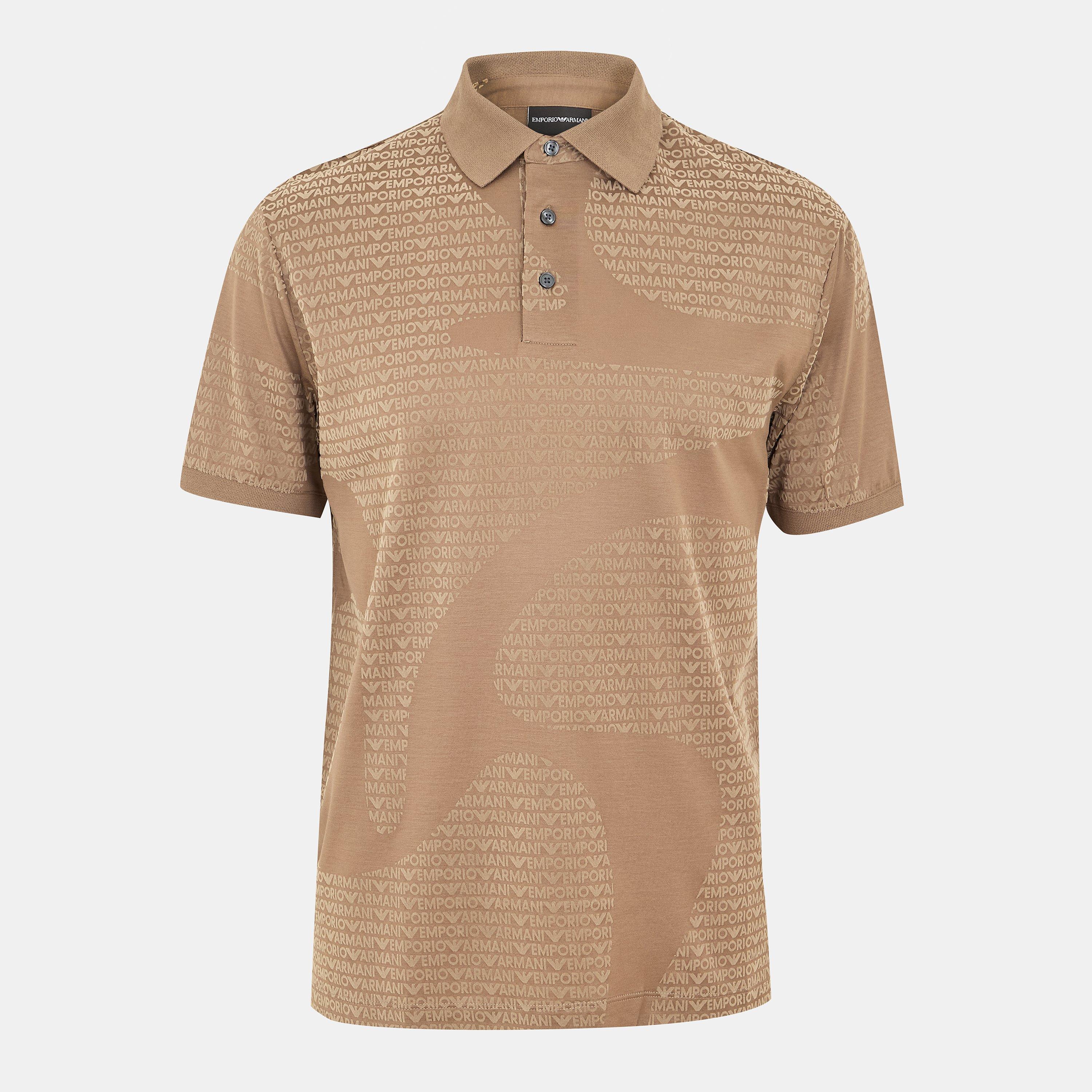 Walnut F6130 - Emporio Armani - Men's Short-Sleeve Polo Shirt - 1