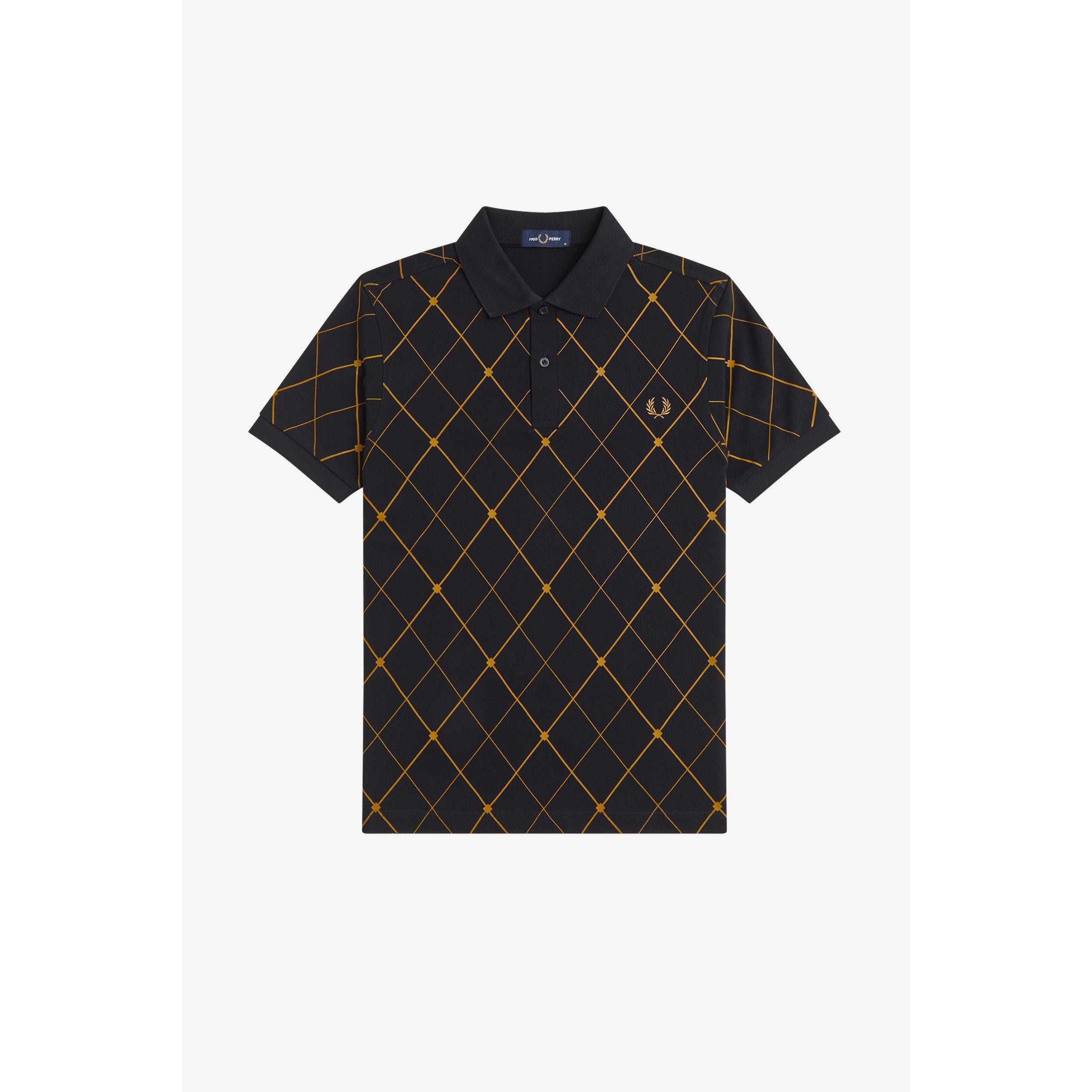 Fred Perry Men's Short Sleeve Polo Shirt - Black 102 - M