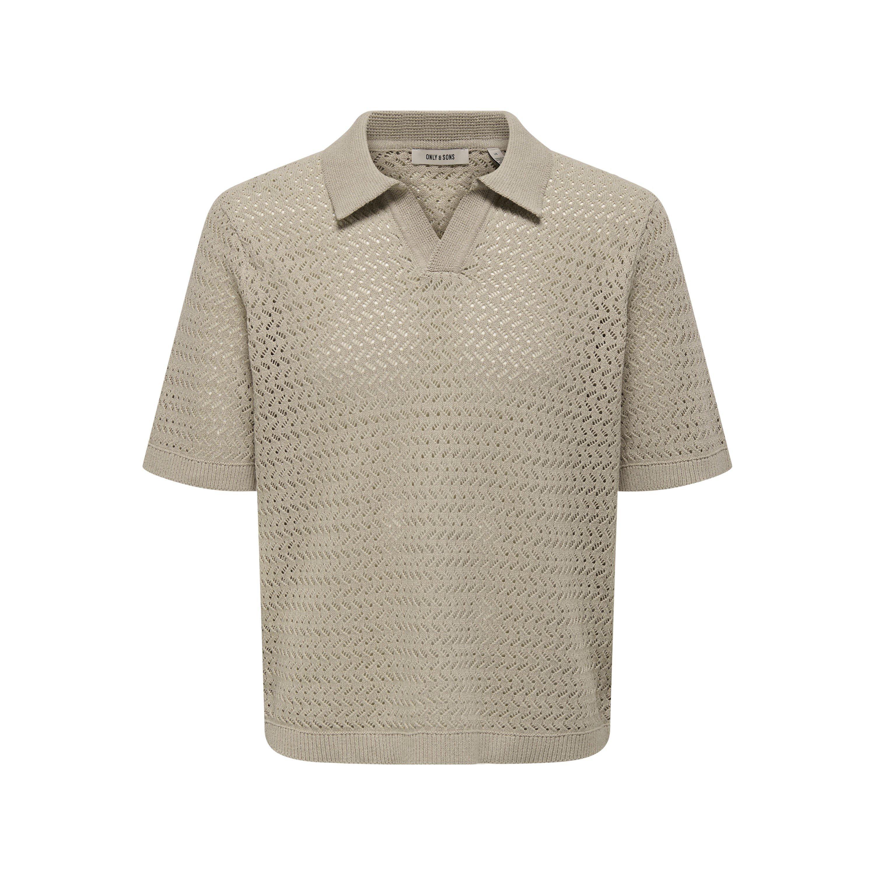 Only And Sons Men's Short Sleeve Polo Shirt - String - 2X Large