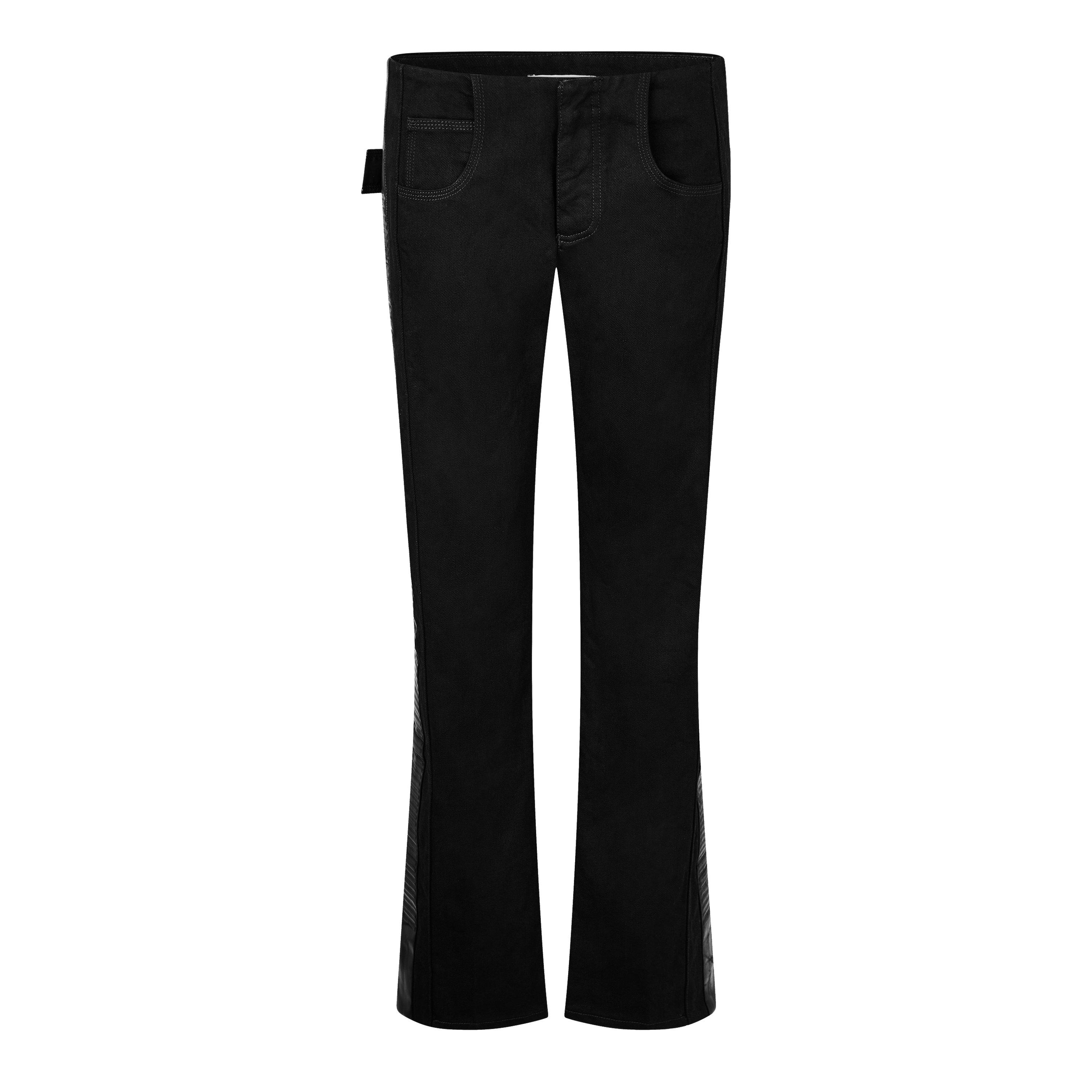 Nero/Nero - Bottega Veneta - Women's Straight Trousers - 1