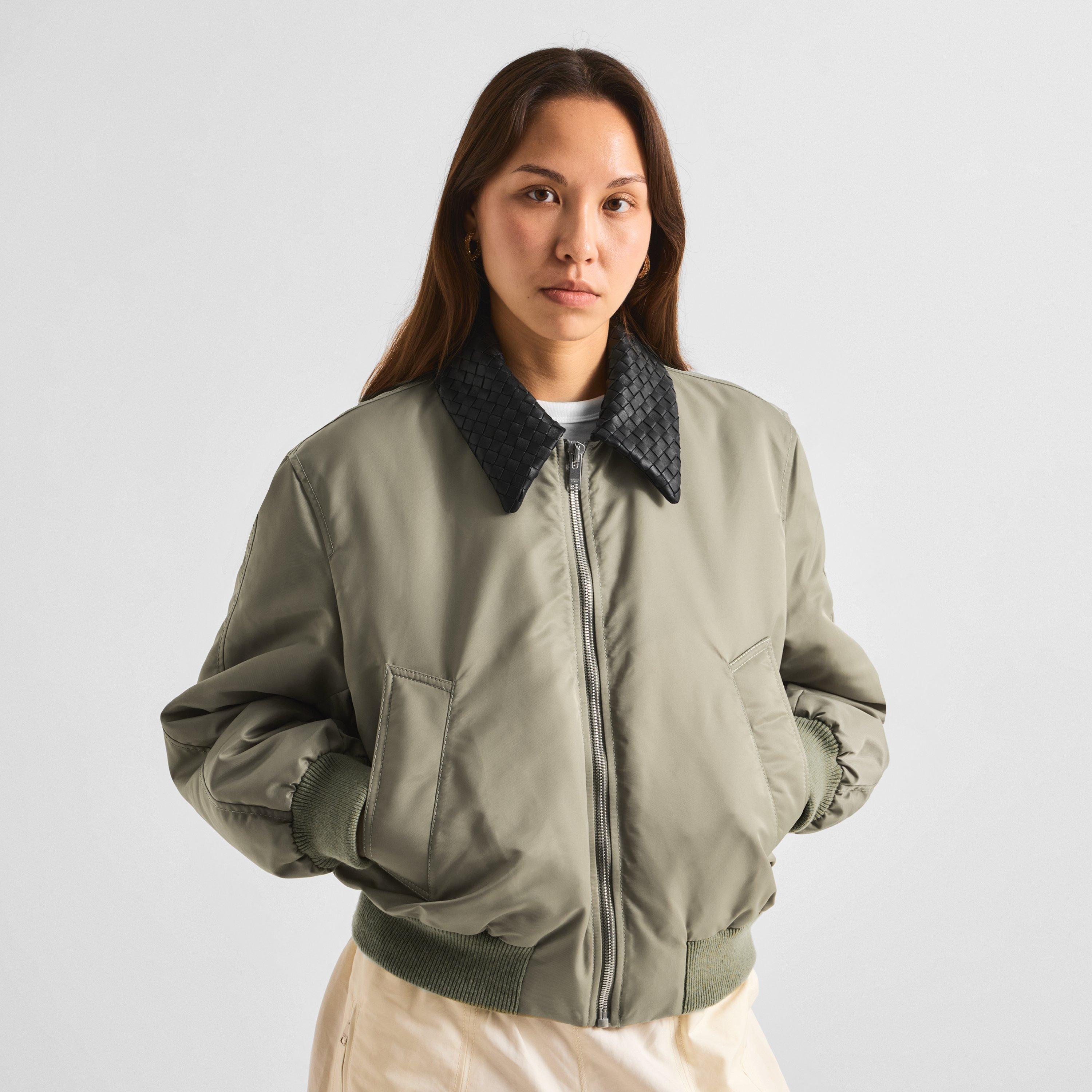 Tarragon - Bottega Veneta - Women's Satin Blouson Blouse - 3