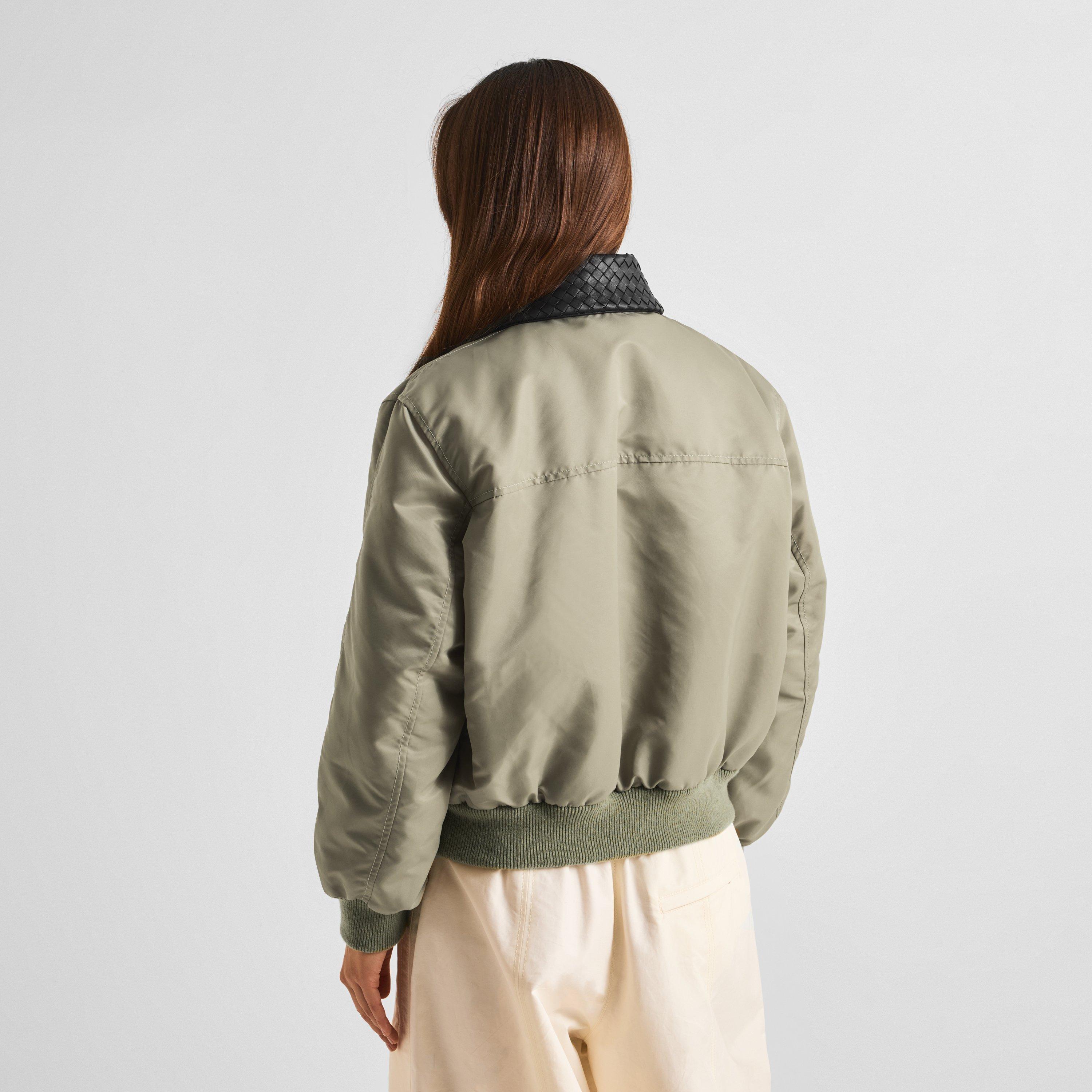 Tarragon - Bottega Veneta - Women's Satin Blouson Blouse - 4