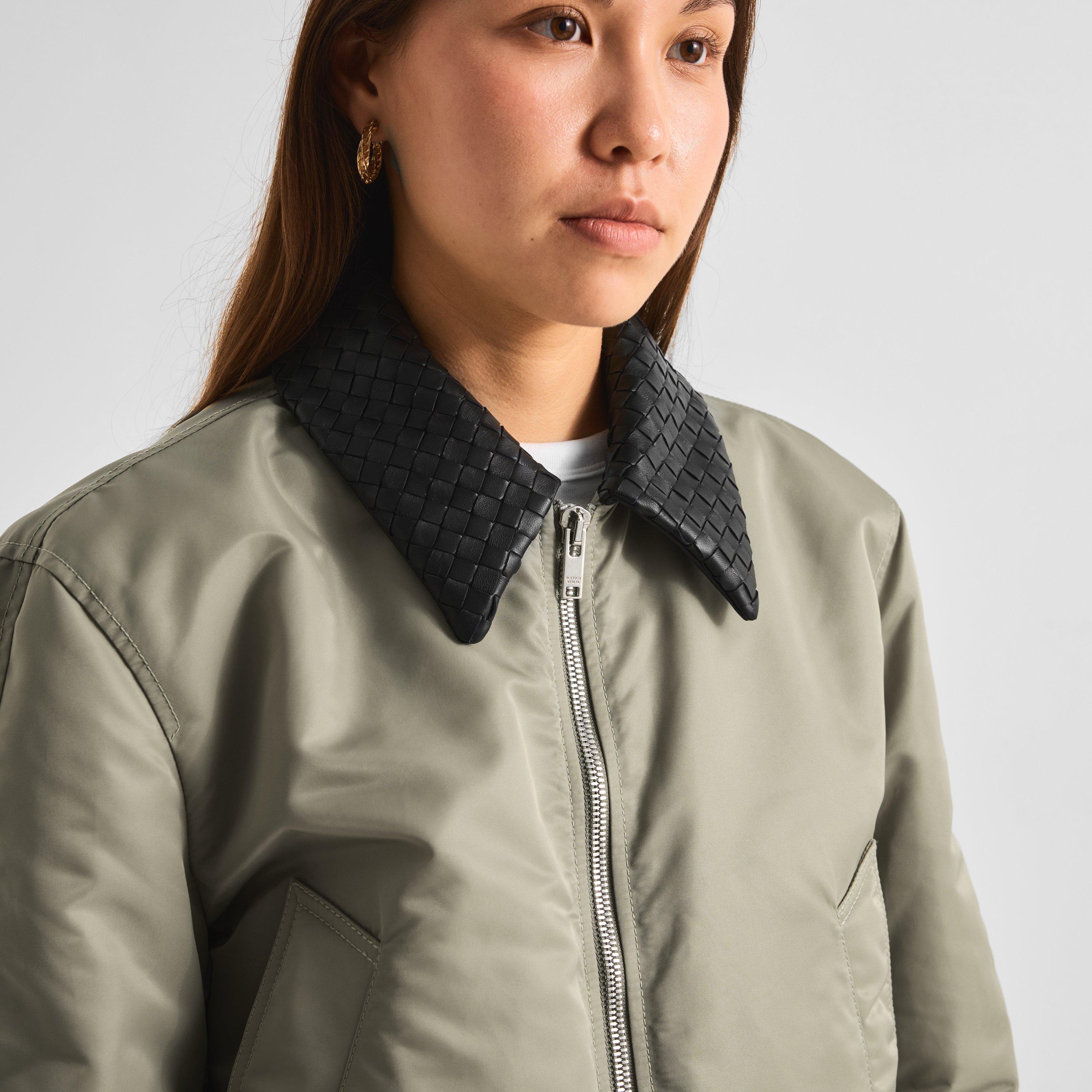 Tarragon - Bottega Veneta - Women's Satin Blouson Blouse - 5