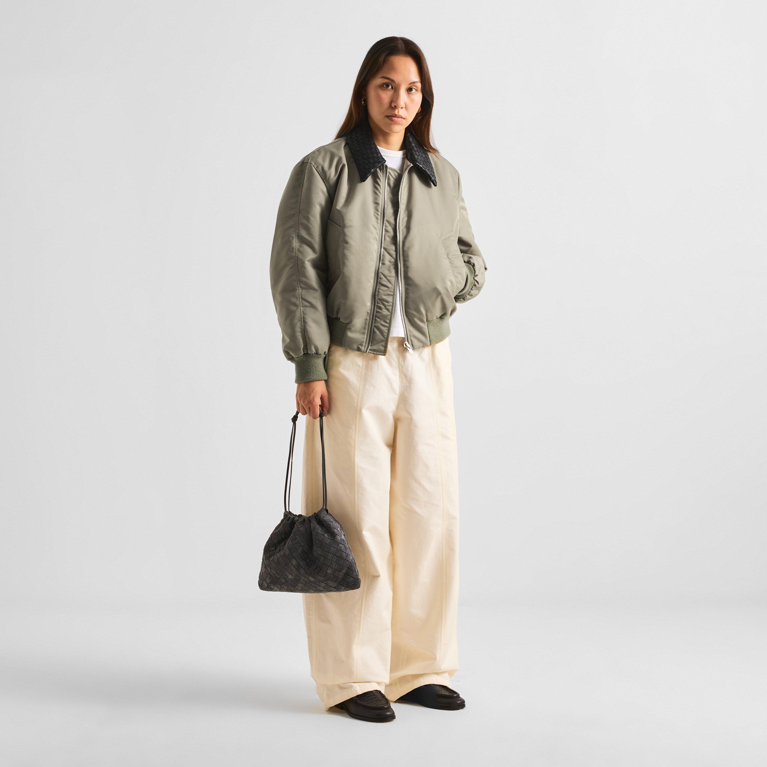 Tarragon - Bottega Veneta - Women's Satin Blouson Blouse - 6