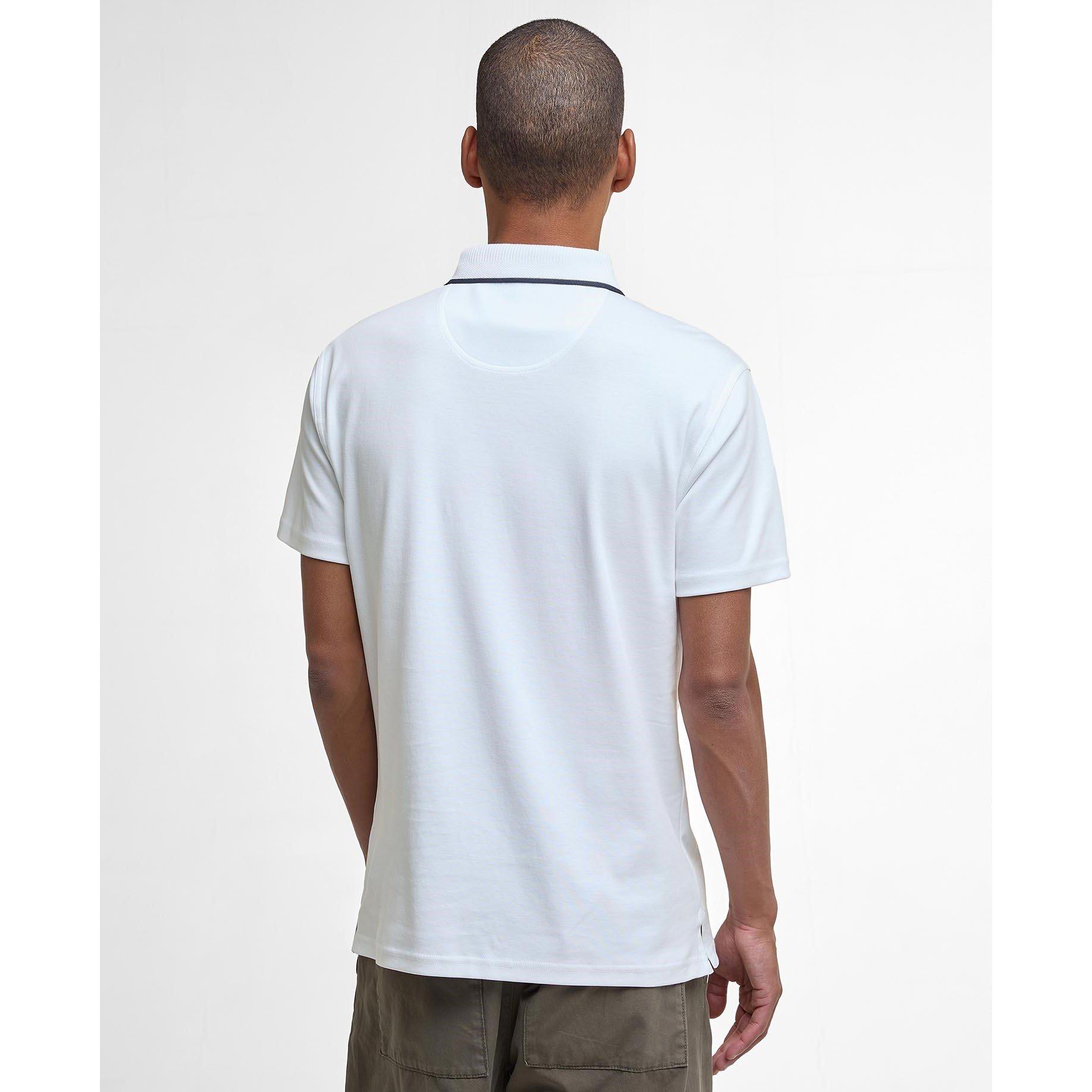 White WH11 - Barbour - Hackney Tailored Short-Sleeved Polo Shirt - 2