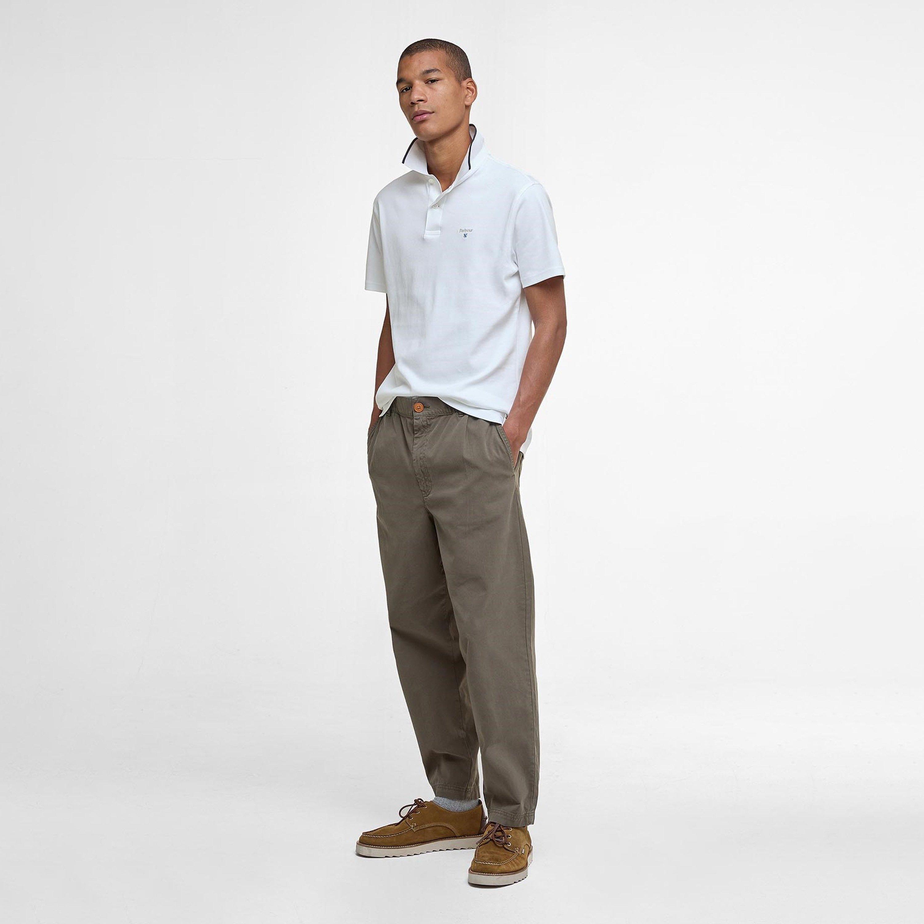 White WH11 - Barbour - Hackney Tailored Short-Sleeved Polo Shirt - 5