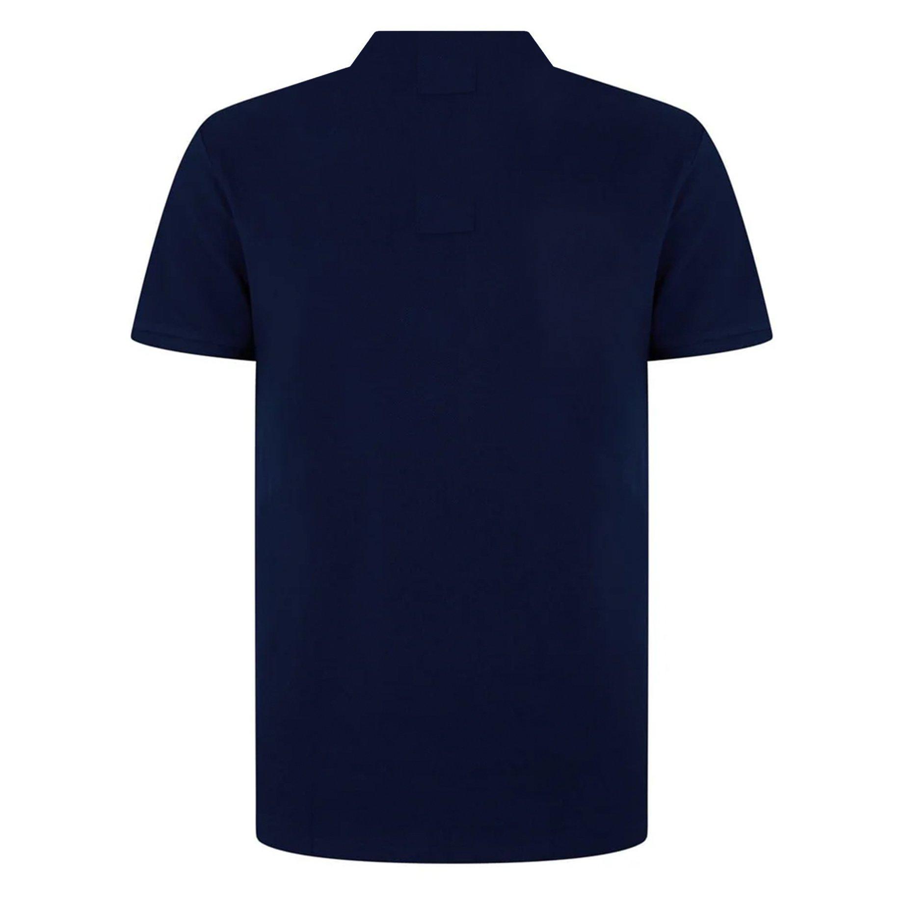 Navy - Fila - Mens Bowey Short-Sleeve Tipping Polo Shirt - 2