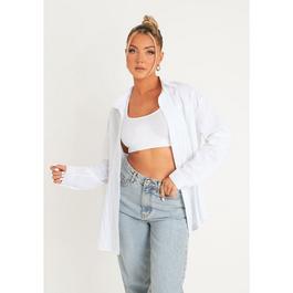 Missy Empire Linen Oversized Shirt