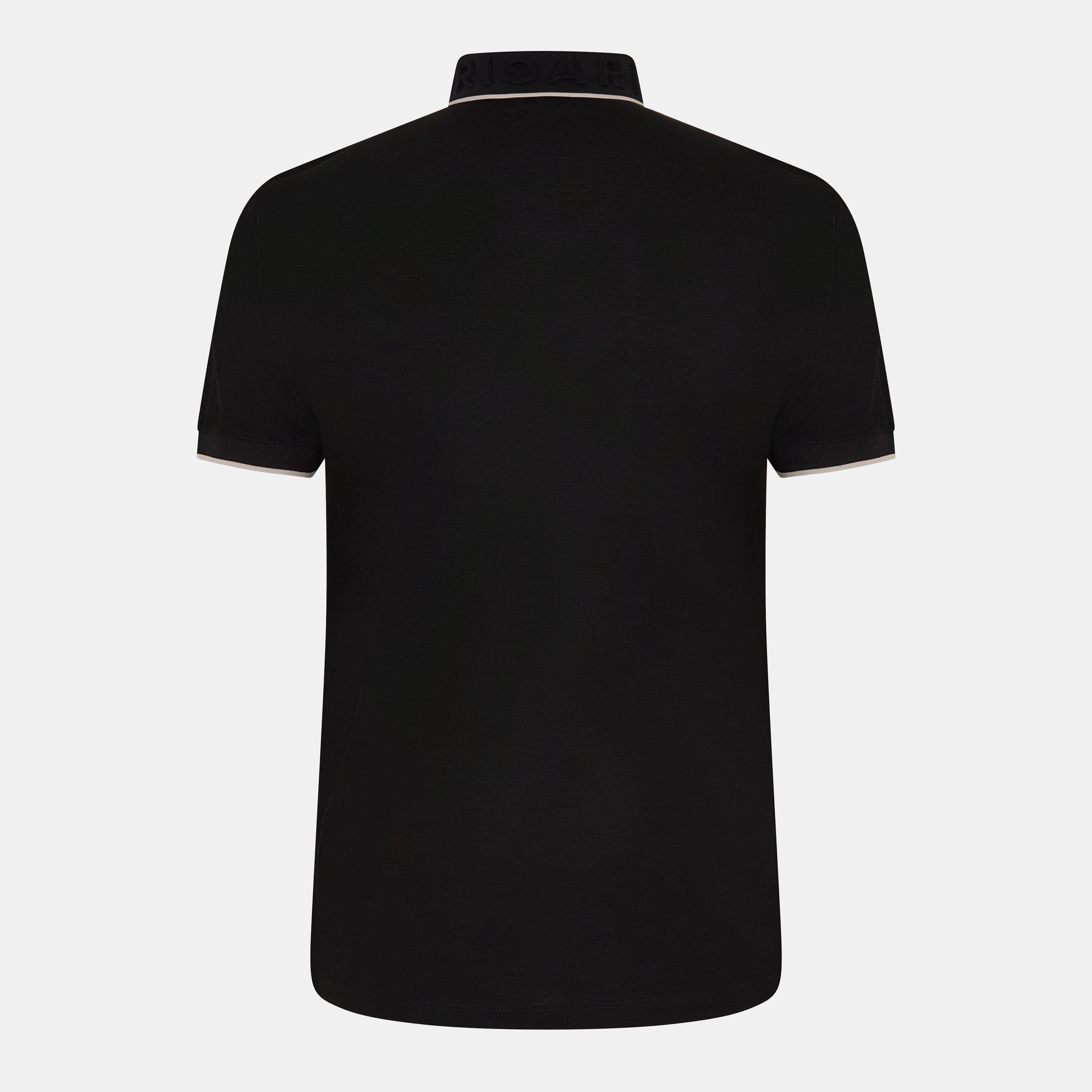 Black UC001 - Emporio Armani - Men's Short Sleeve Tailored Fit Polo Shirt - 2