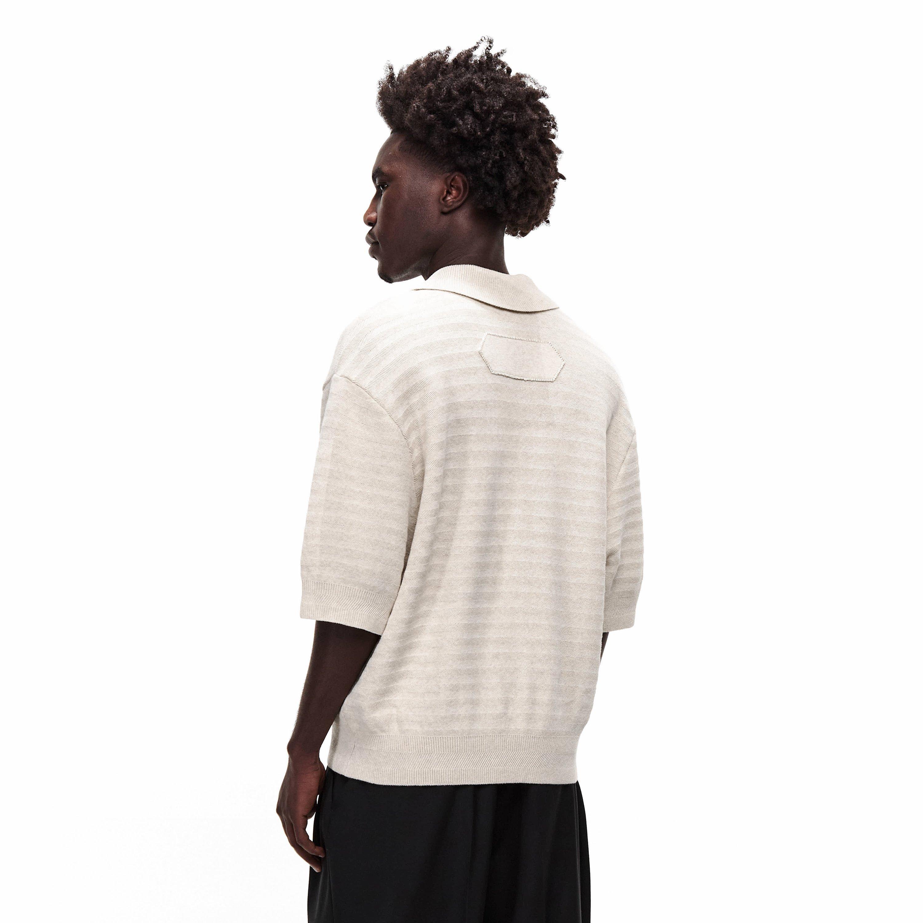 Beige - Jacquemus - Men's Short Sleeve Polo Shirt - 4