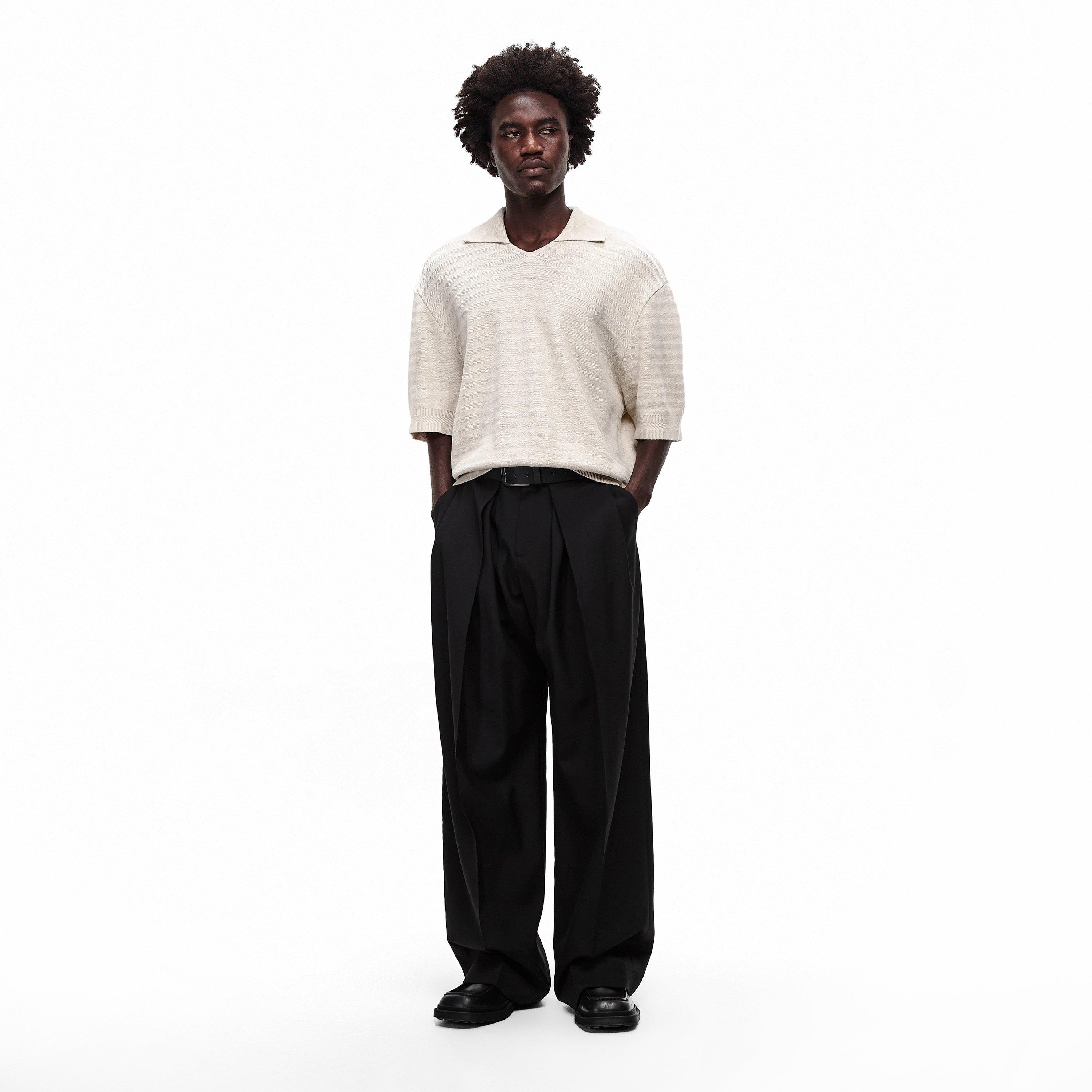 Beige - Jacquemus - Men's Short Sleeve Polo Shirt - 6