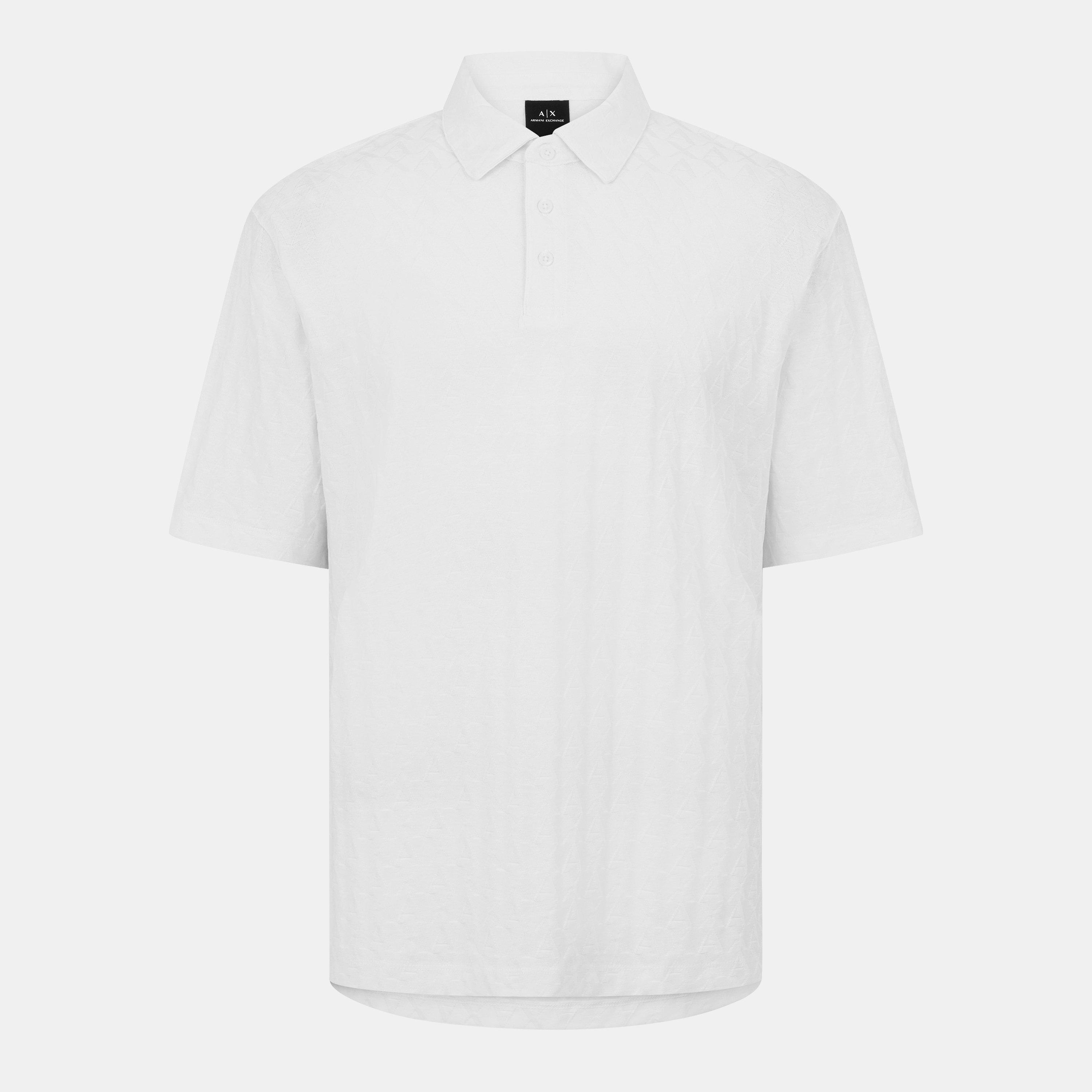 Off White - Armani Exchange - Men's Short-Sleeve Polo Shirt - 1