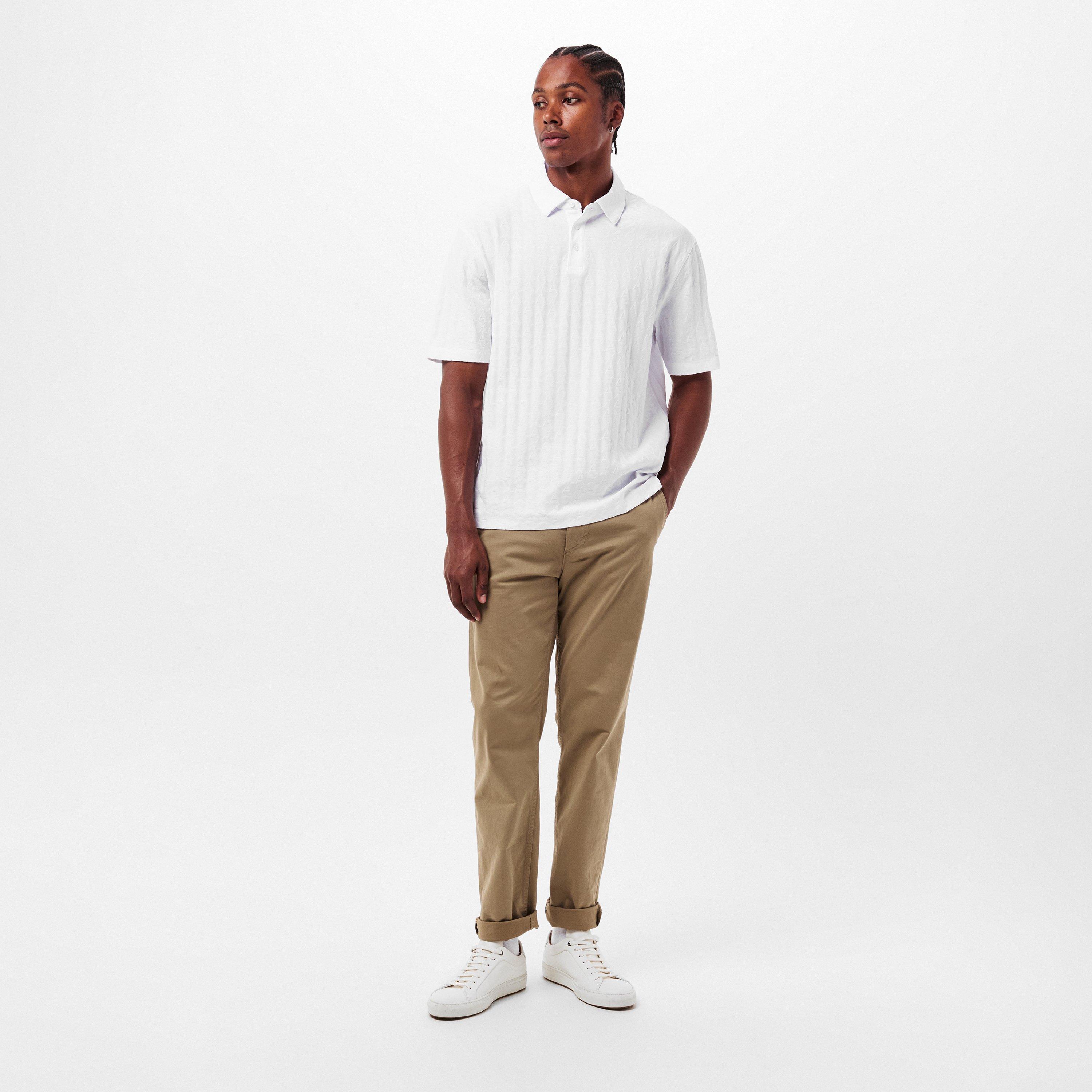 Off White - Armani Exchange - Men's Short-Sleeve Polo Shirt - 6