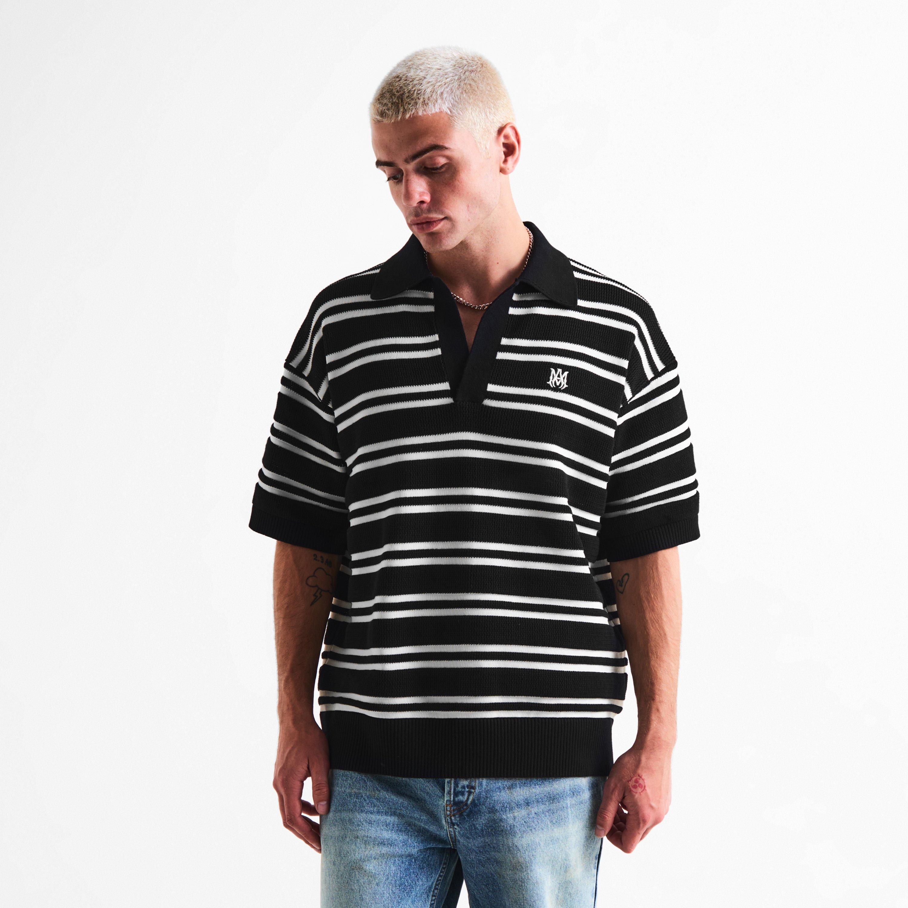 Black - Amiri - Amiri MA Knit Polo Sn63 - 3