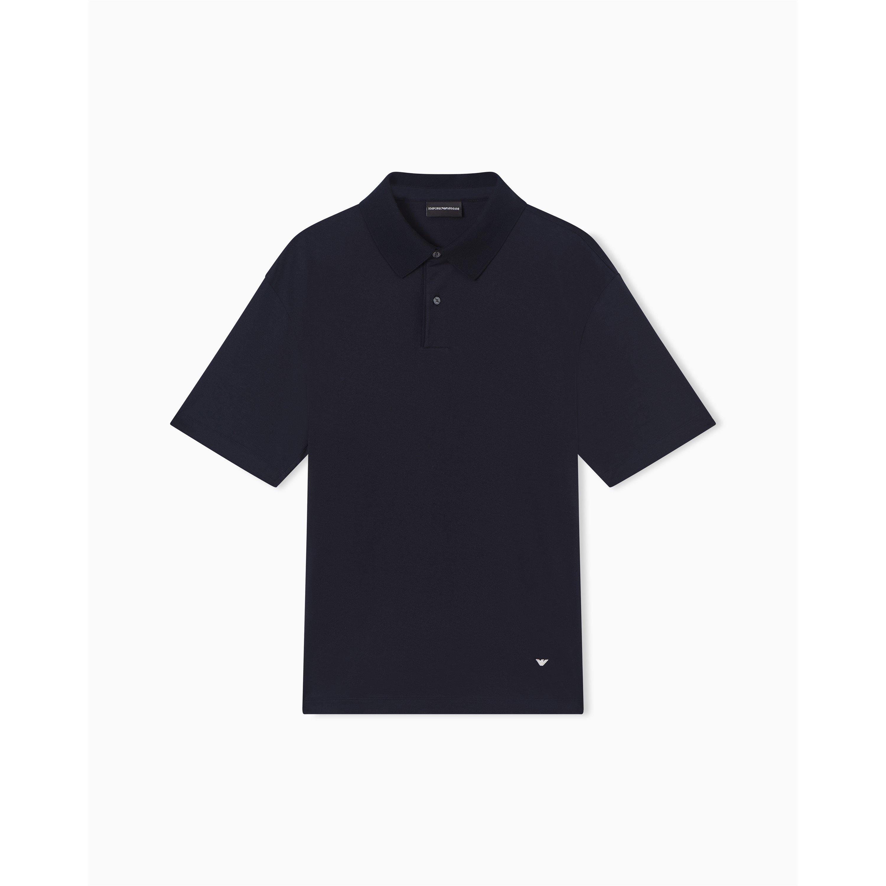 Emporio Armani Men's Short Sleeve Polo Shirt - Blue Navy - XL