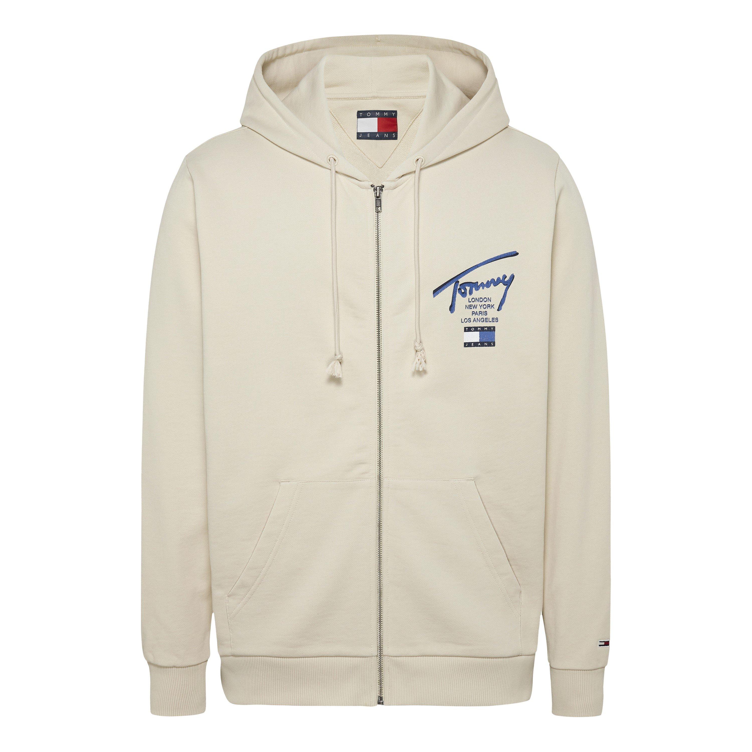 Nyhedsprint - Tommy Jeans - Men's Regular Signature Full-Zip Fleece - 2