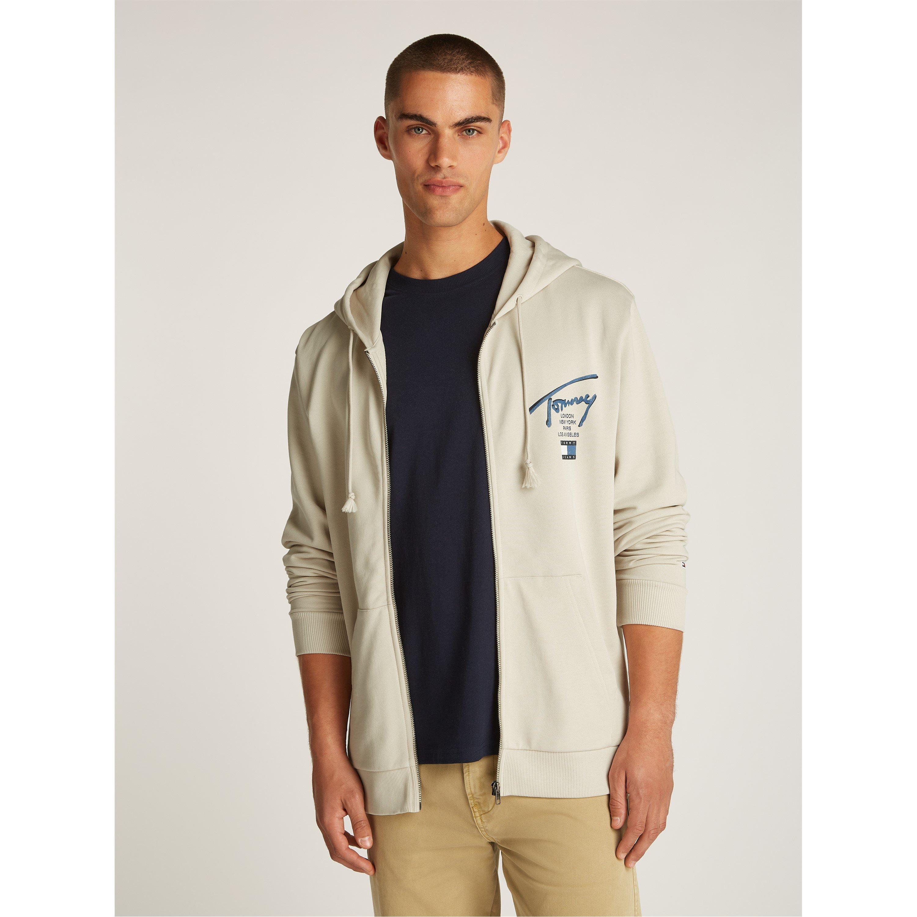 Nyhedsprint - Tommy Jeans - Men's Regular Signature Full-Zip Fleece - 3