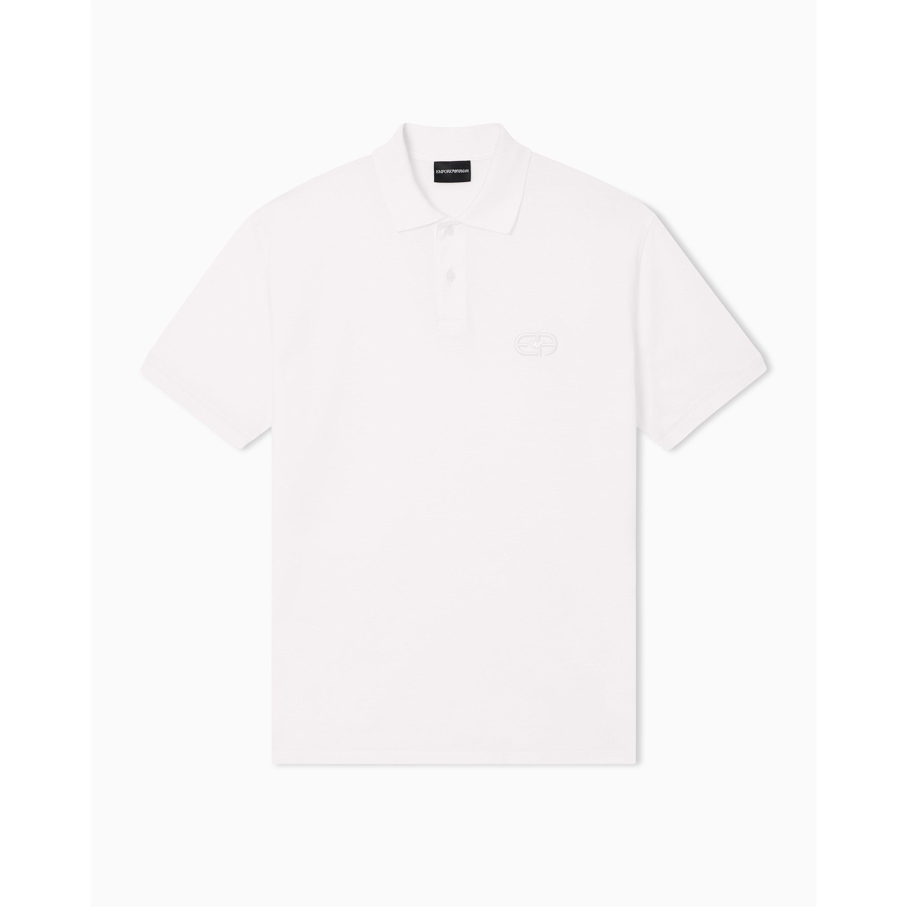White - Emporio Armani - Men's Short-Sleeve Polo Shirt - 1