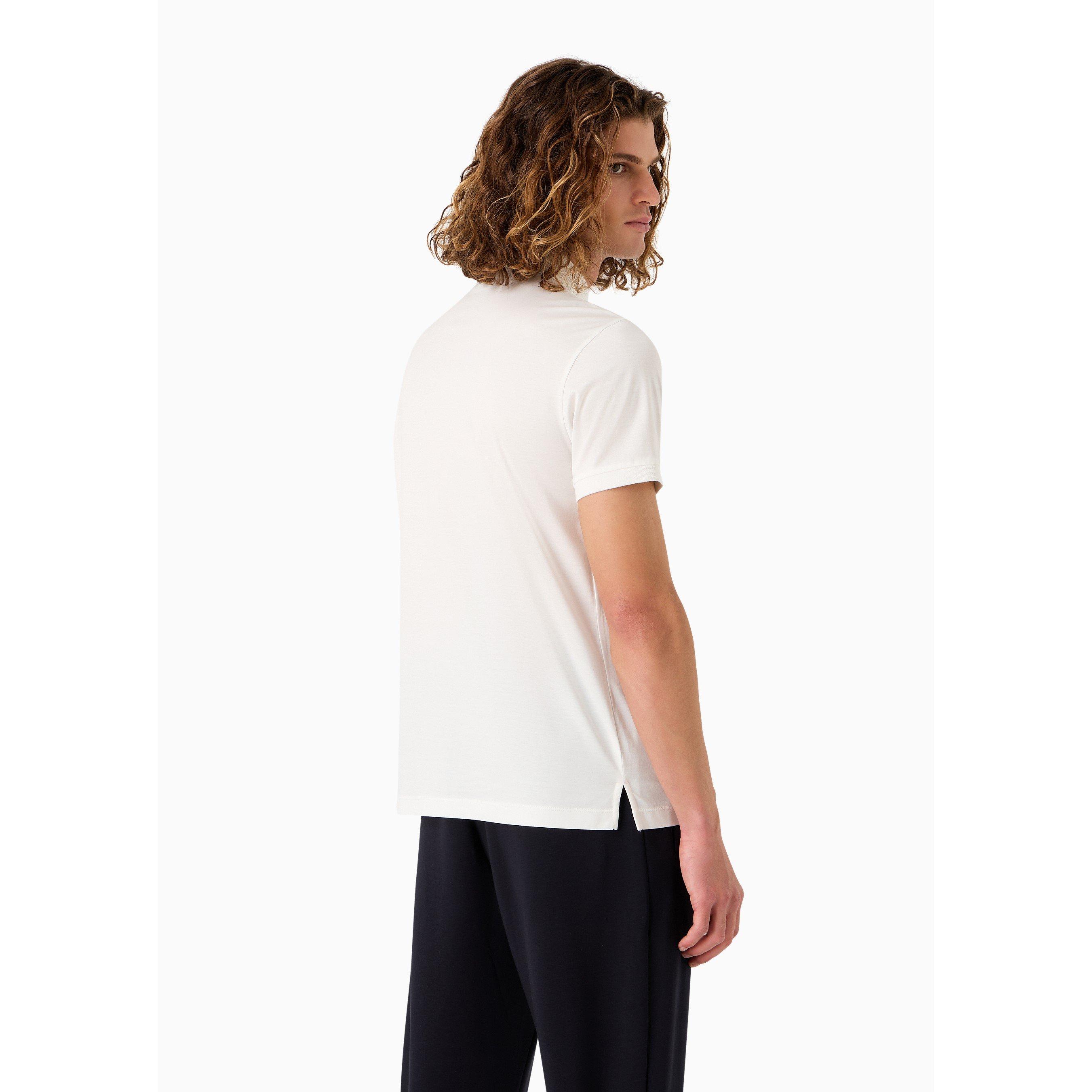 White - Emporio Armani - Men's Short Sleeve Polo Shirt - 2