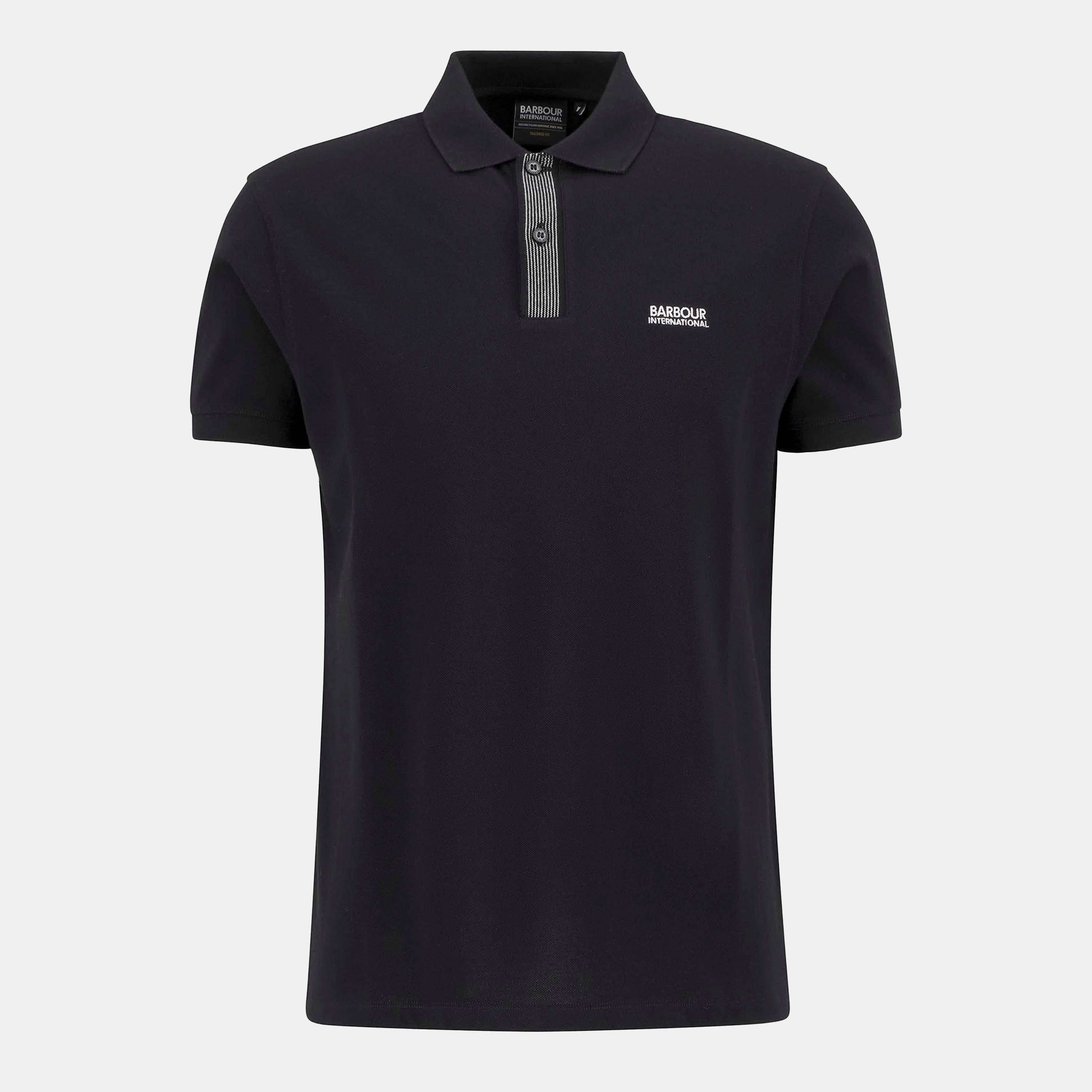 Barbour International Baynes Polo Shirt - Black BK11 - Size 2XL