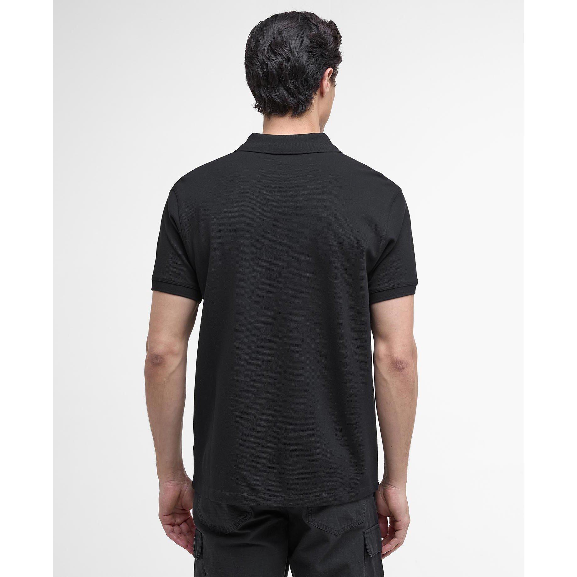 Black BK11 - Barbour International - Baynes Polo Shirt - 3