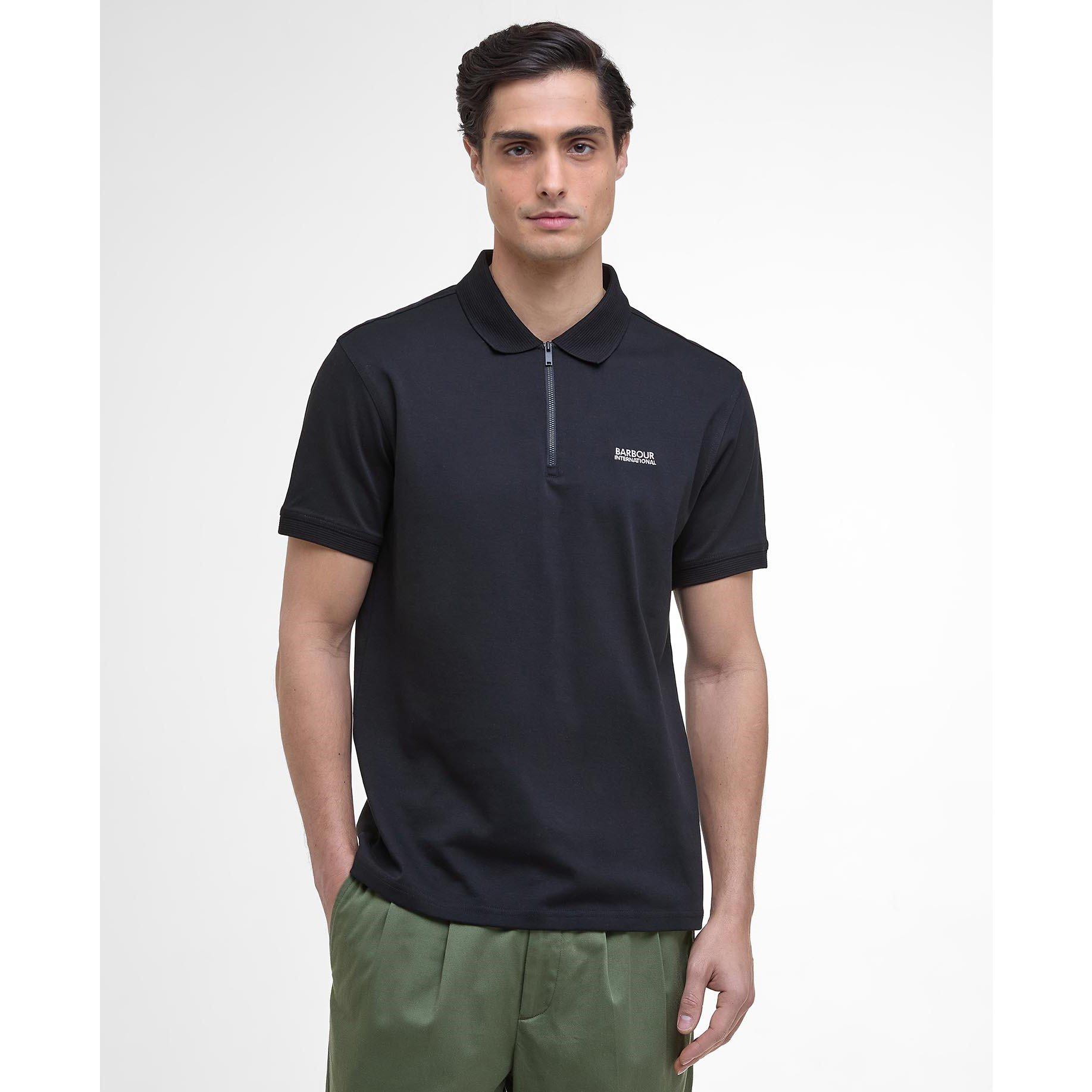 Black BK11 - Barbour International - Innes Polo Shirt - 2