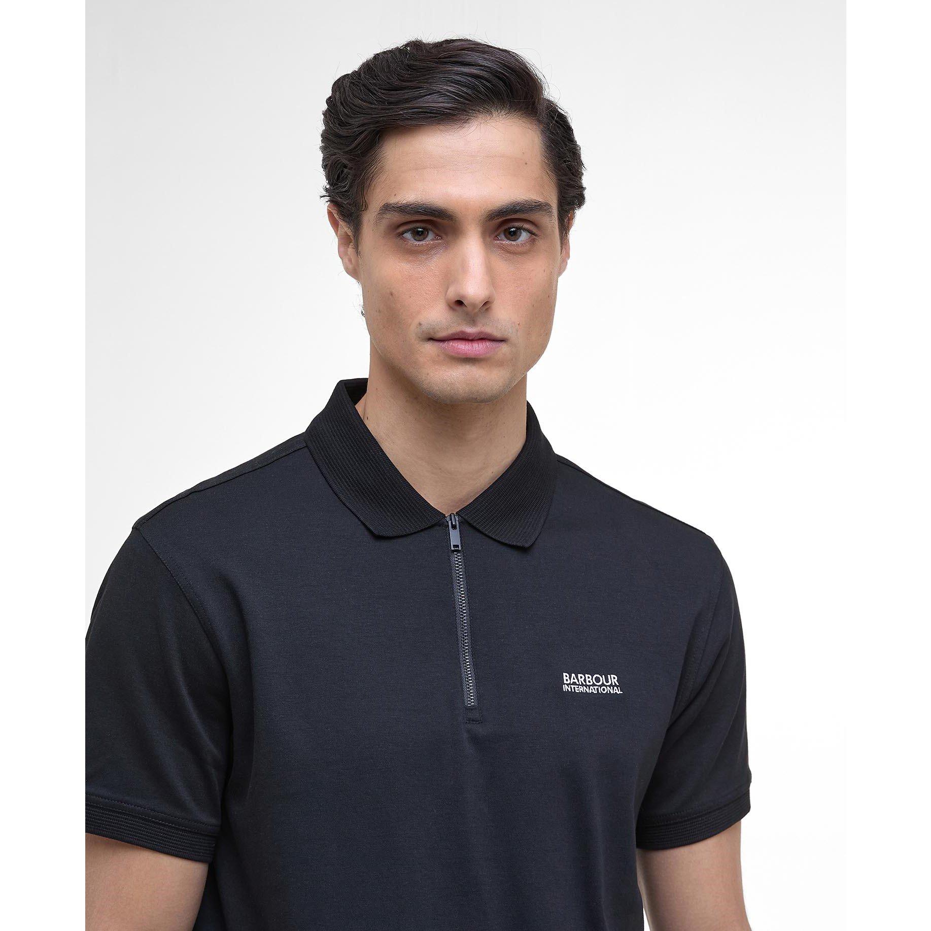 Black BK11 - Barbour International - Innes Polo Shirt - 4