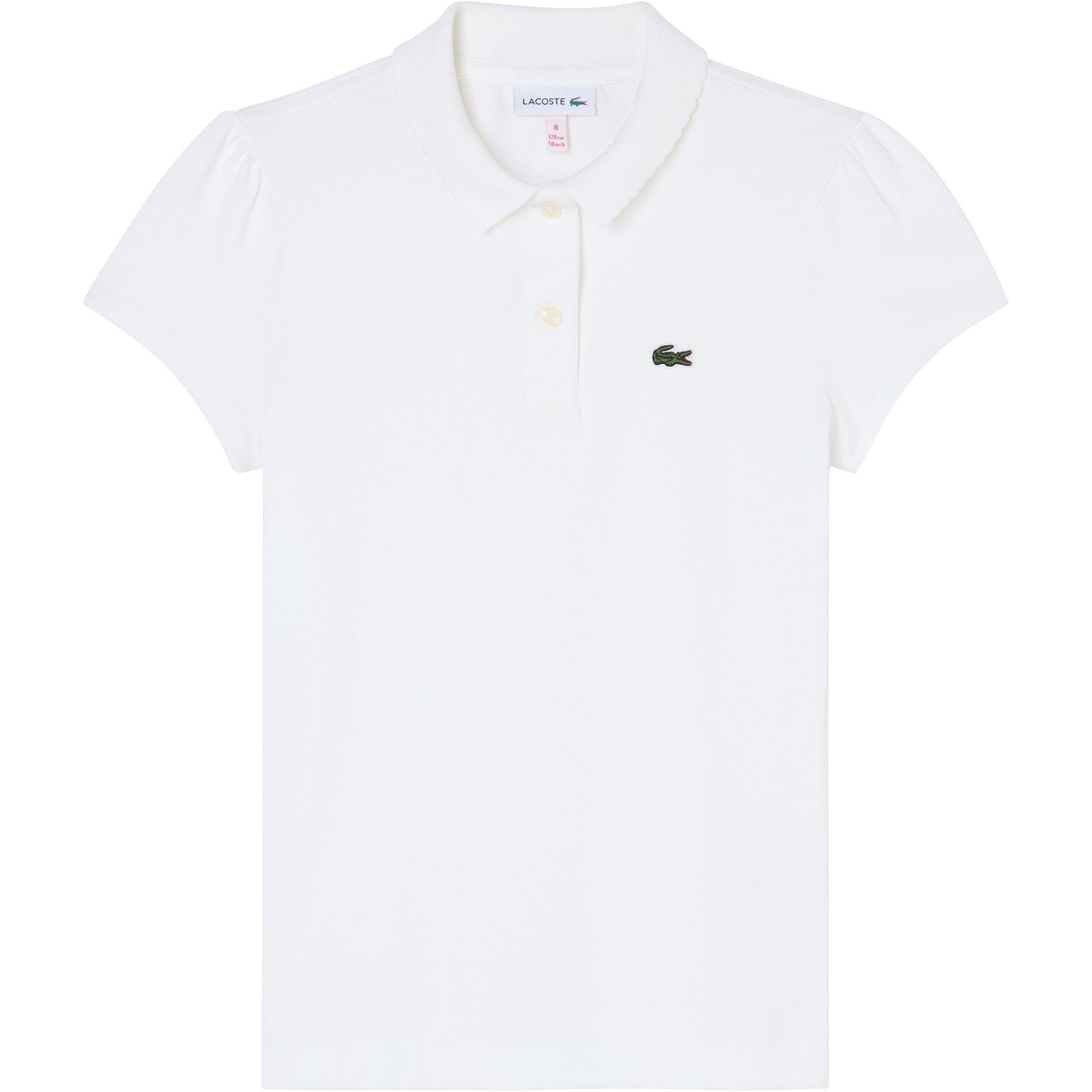 Lacoste Kids' Short Sleeve Polo Shirt - White W8L - 14 Years