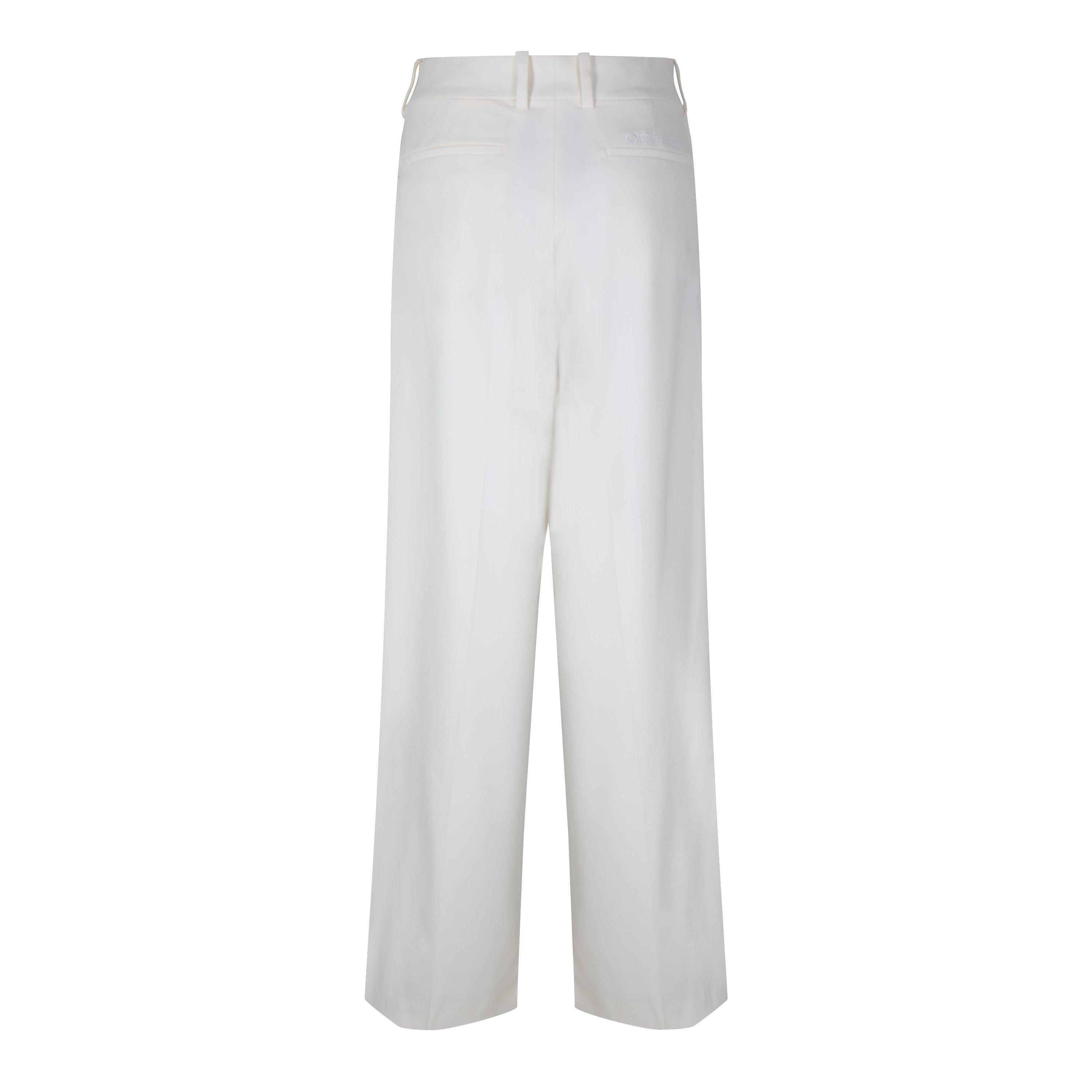 Bijela - Off White - Women's Straight Trousers - 2
