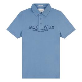 Jack Wills Ariat Blue Polo Shirt