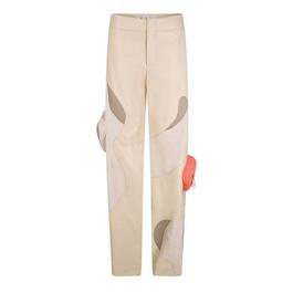 Off White Candle Edge Straight Leg Trousers