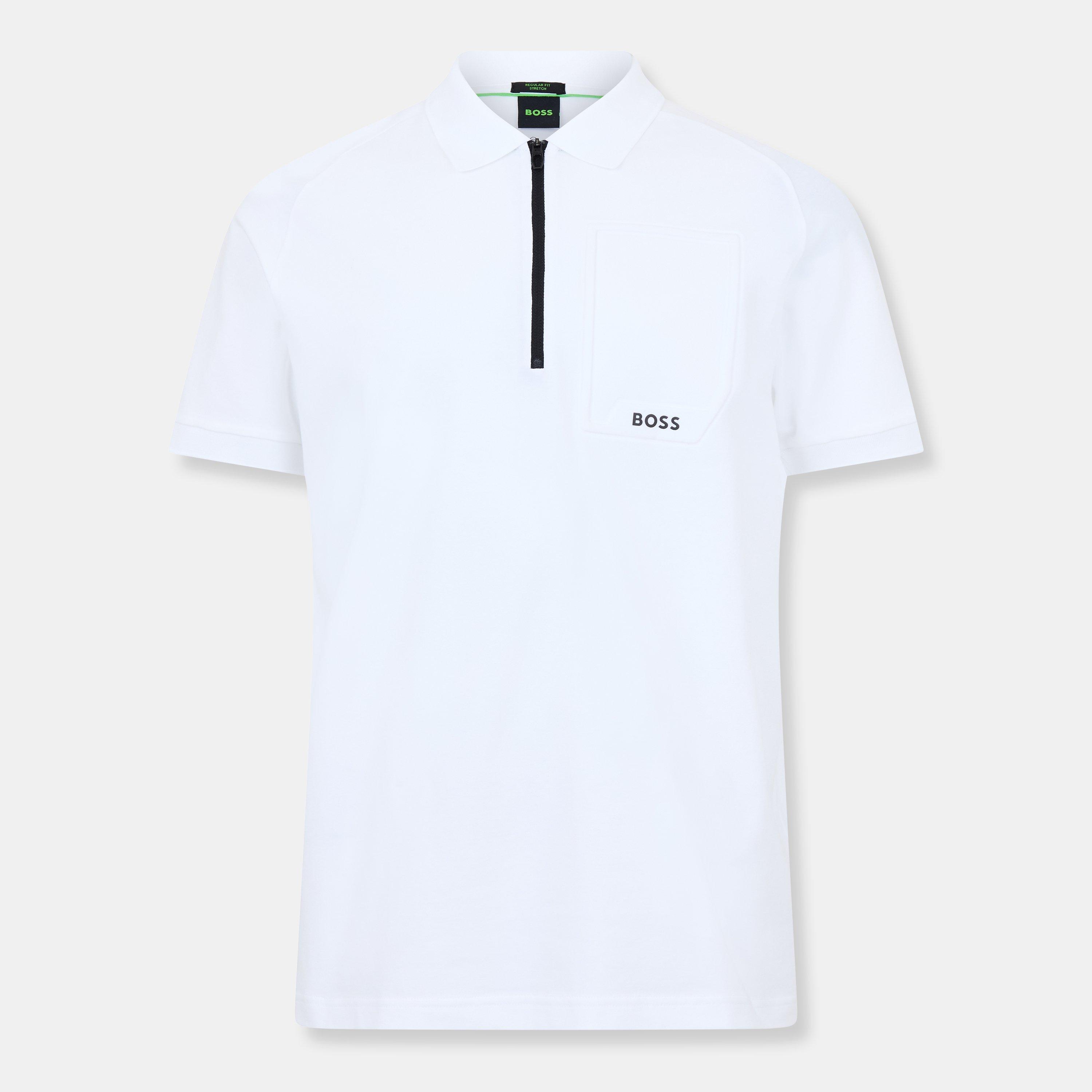 White - Boss - Men's HBG Urban Tech Polo - 1